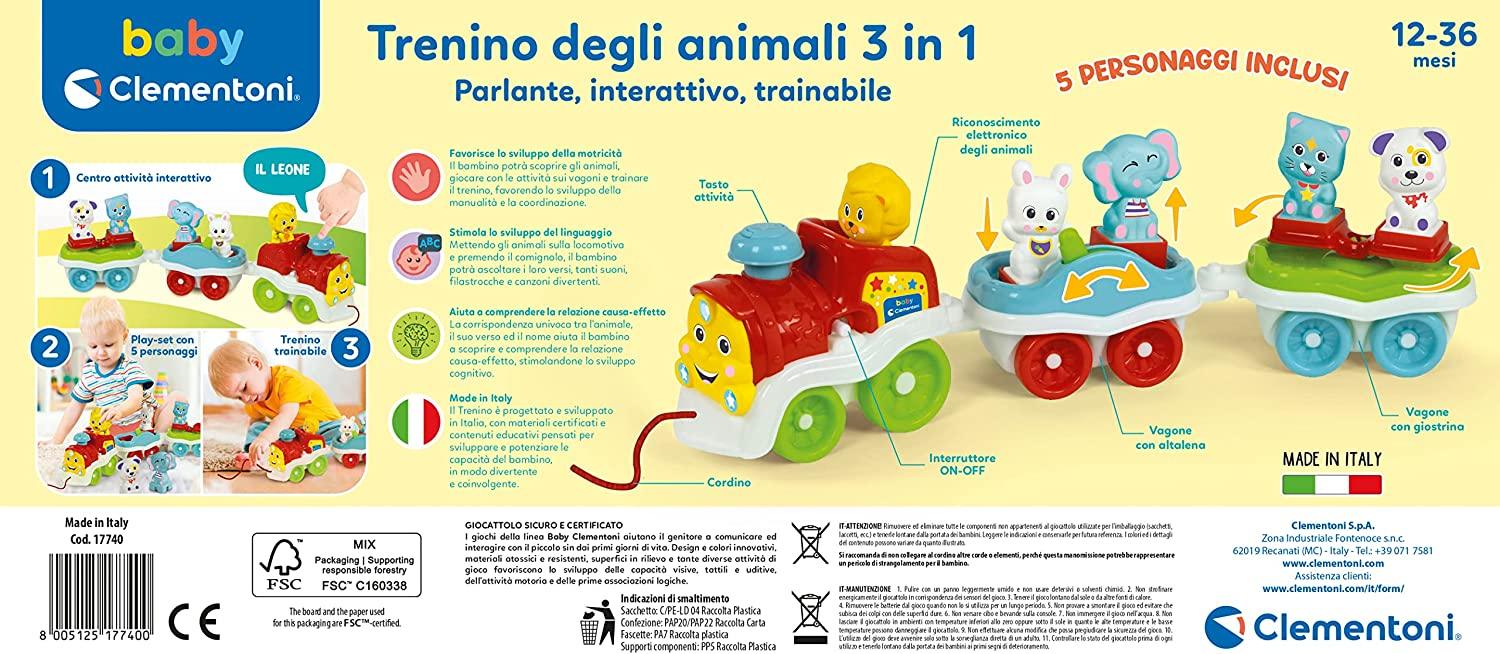 Baby Clementoni - Trenino degli animali 3 in 1 - Image 6