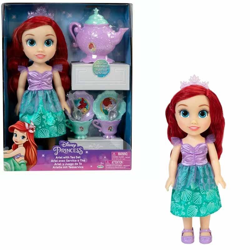 Bambola Disney Ariel con Set per il Tea