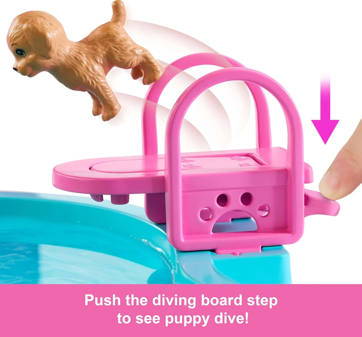 Barbie Piscina Dei Sogni, Playset Con Scivolo E Vasca Idromassaggio, Oltre 20 Accessori Come Cuccioli, Galleggianti E Molto Altro - Image 4