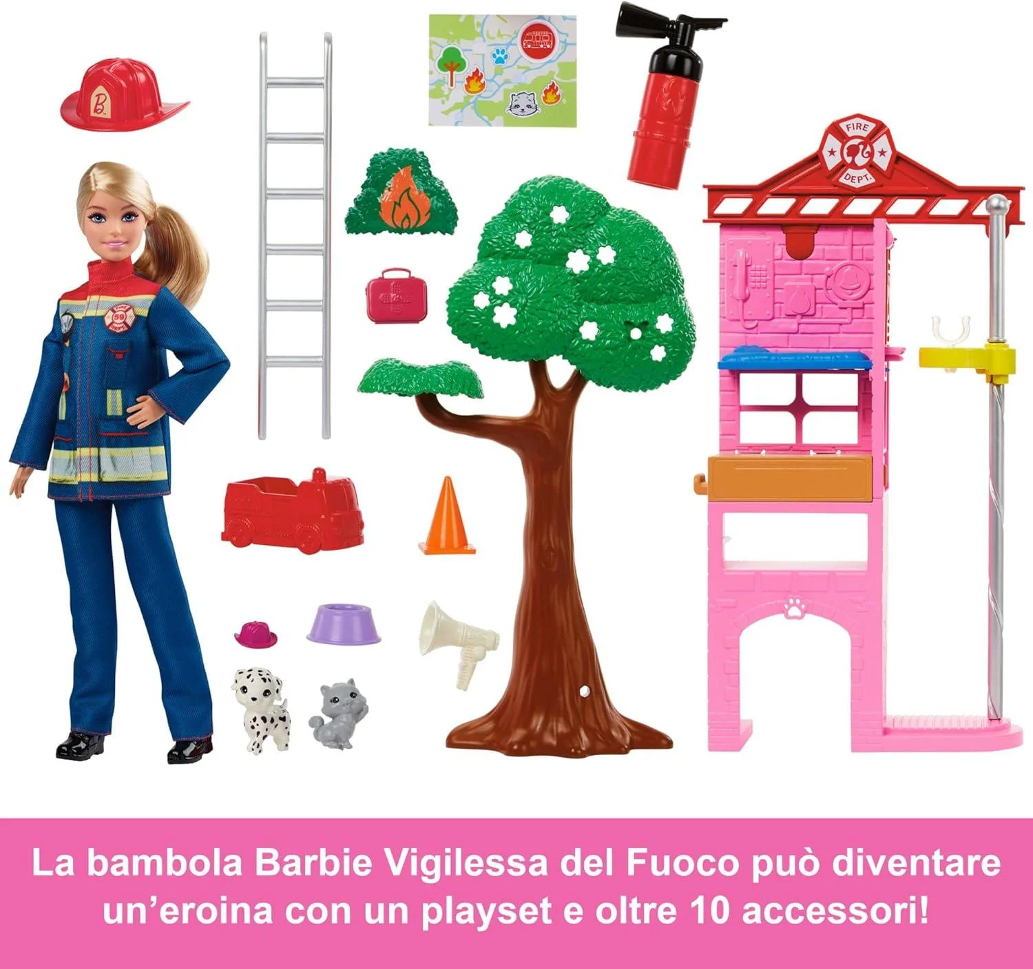 Barbie Playset Vigilessa Del Fuoco - Image 3