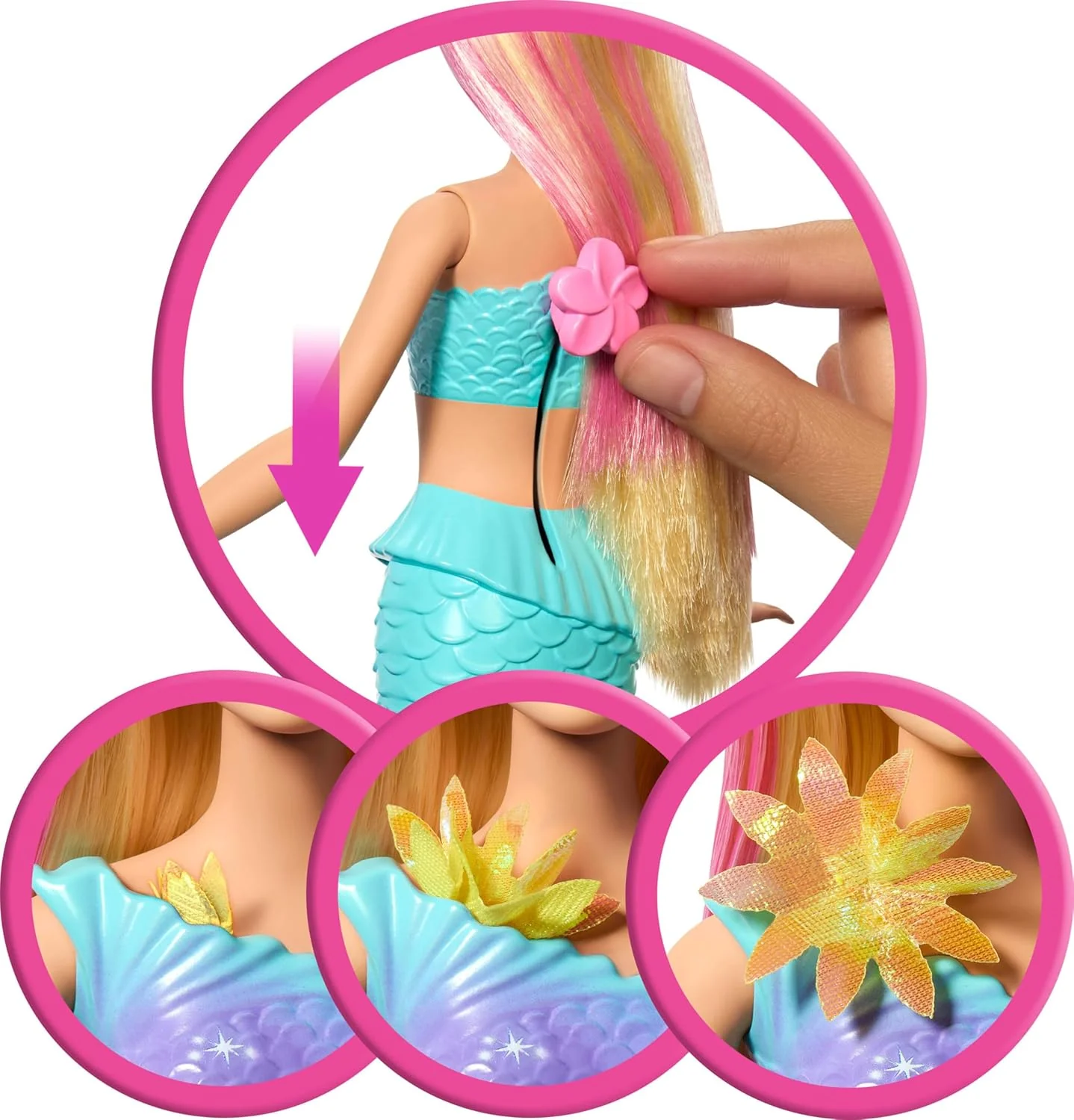 Barbie Sirena Magia Floreale - Image 3