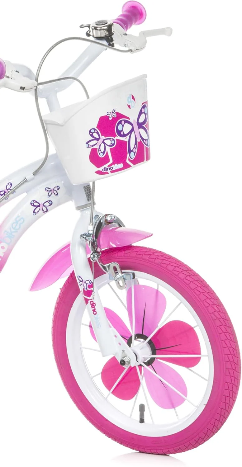 Bici per bambina Flappy 14" con doppi freni e ruote in acciaio - Image 5