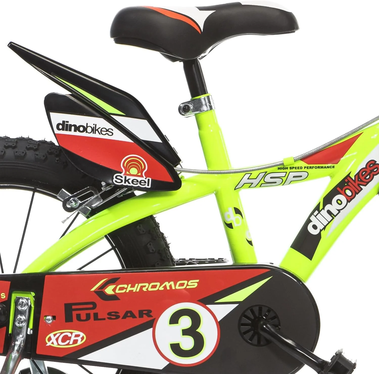 Bici per bambino Raptor 16" con doppi freni, telaio e ruote in acciaio - Image 5
