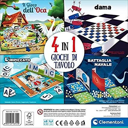 Clementoni - 4 in 1 Giochi da Tavolo - Image 3