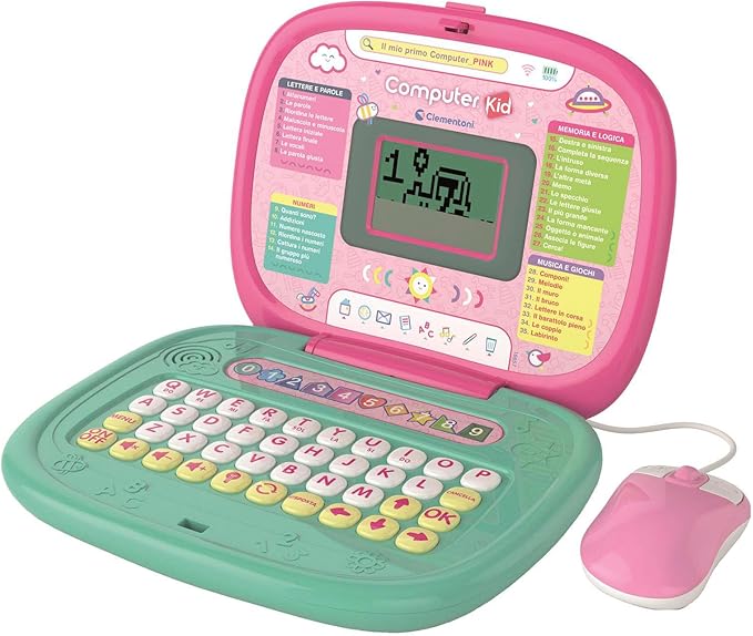 Clementoni - Il mio Primo Computer Rosa con mouse e schermo LCD - Image 2