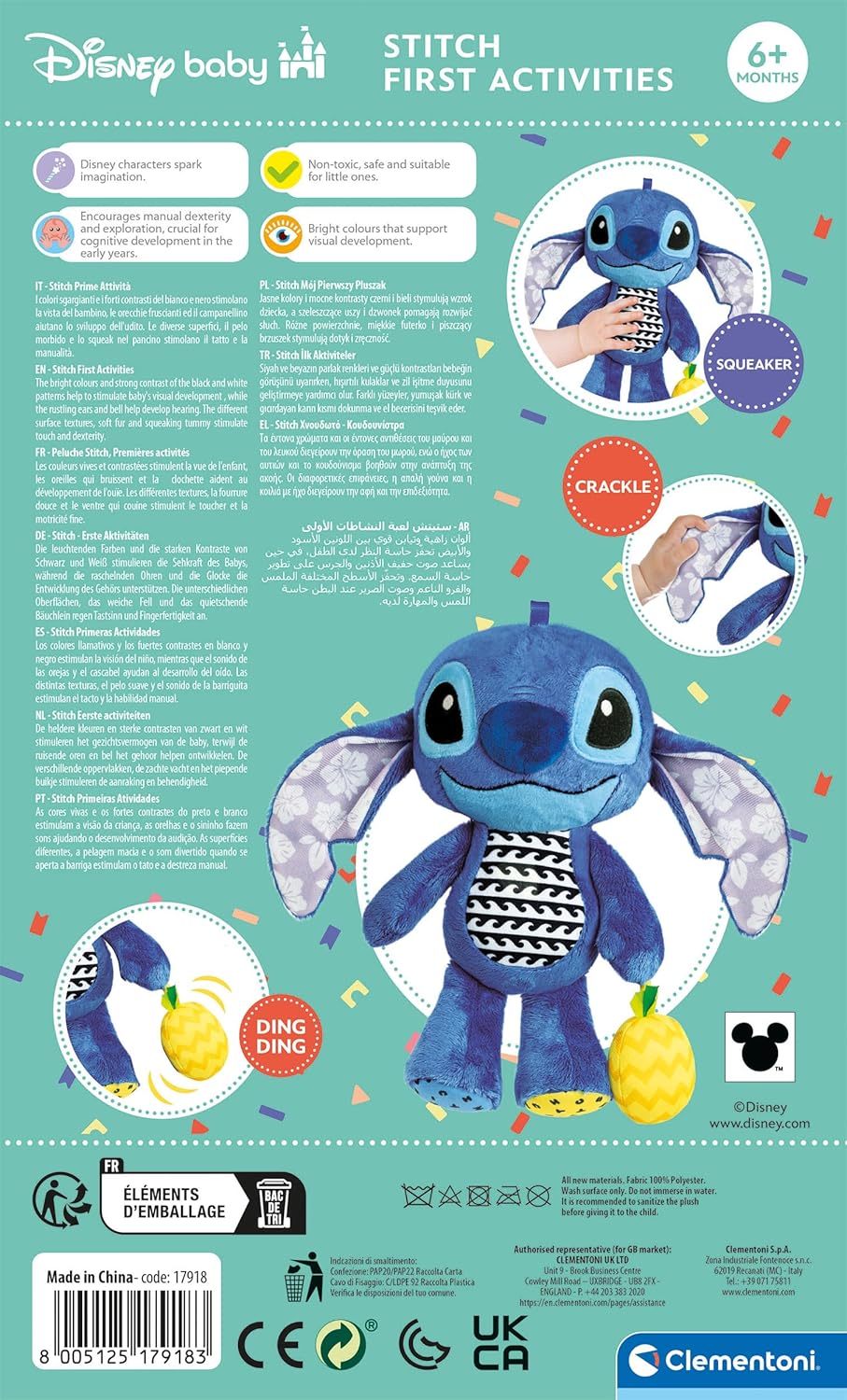 Clementoni - Peluche Stitch Prime Attività - Image 3