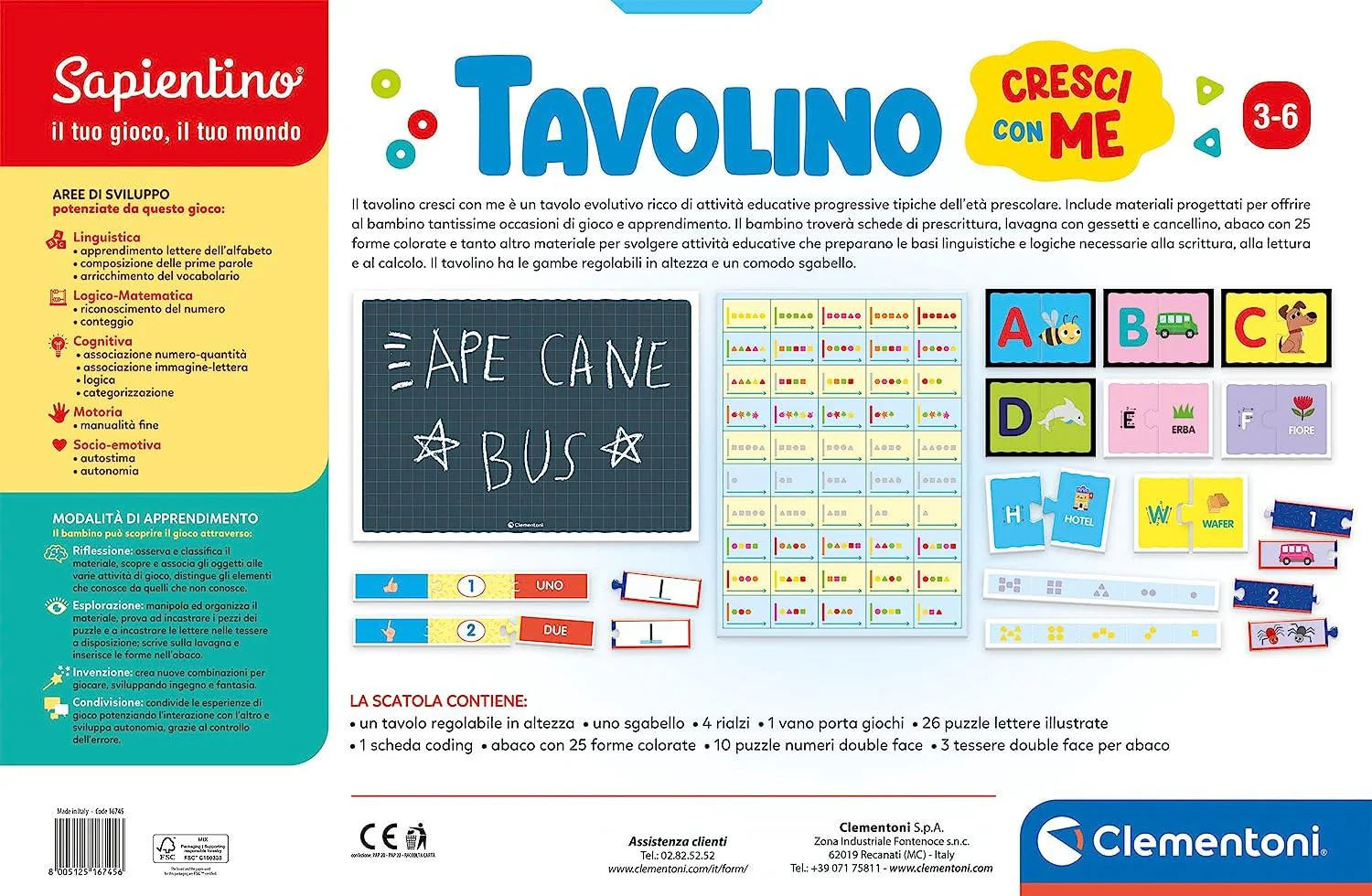 Clementoni - Tavolo Cresci Con Me - Image 3
