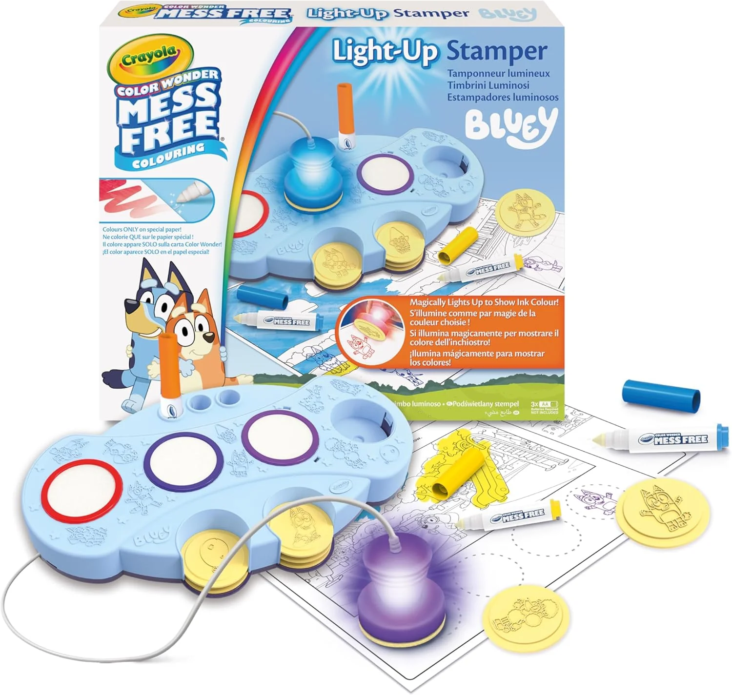 Color Wonder Magic Light Stampers Stampini Luminosi