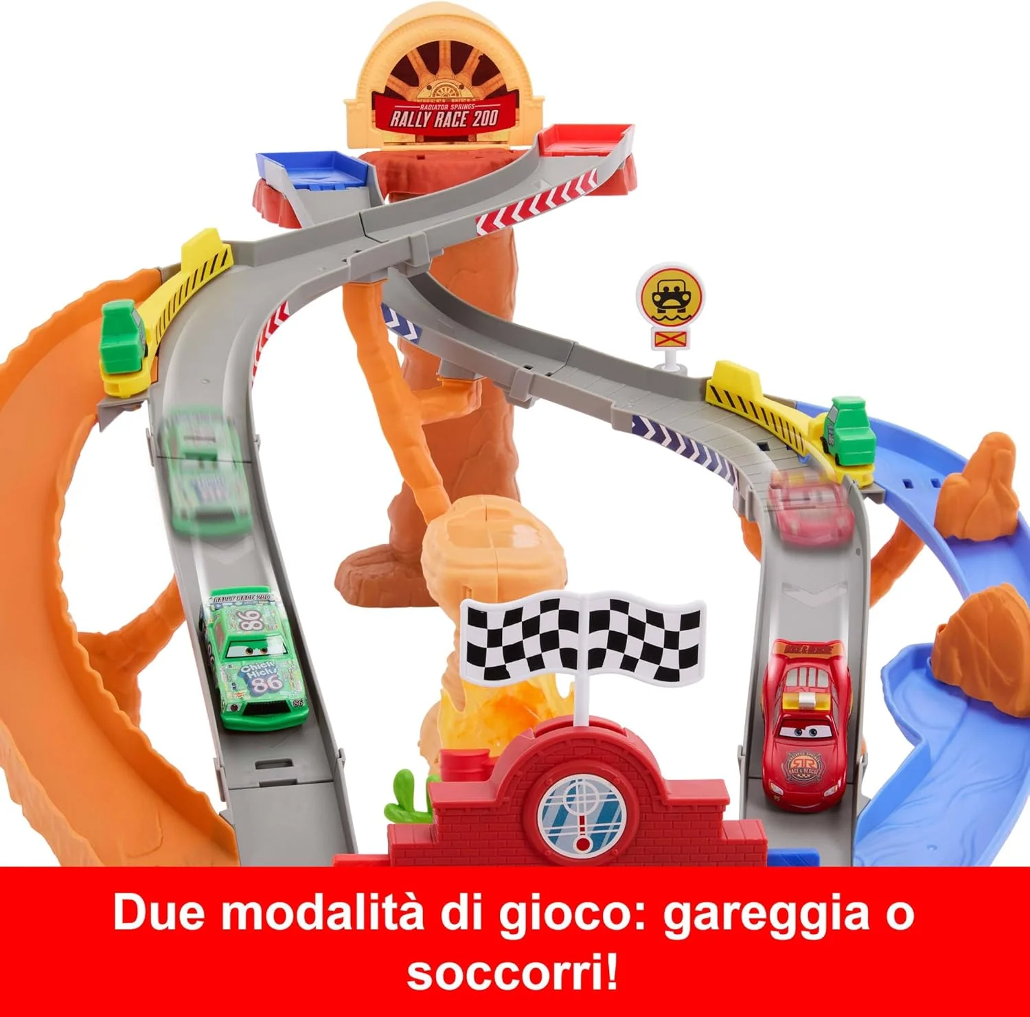 Disney Pixar Cars - Sfreccia E Soccorri  Playset Circuito Per Soccorso Stradale - Image 3