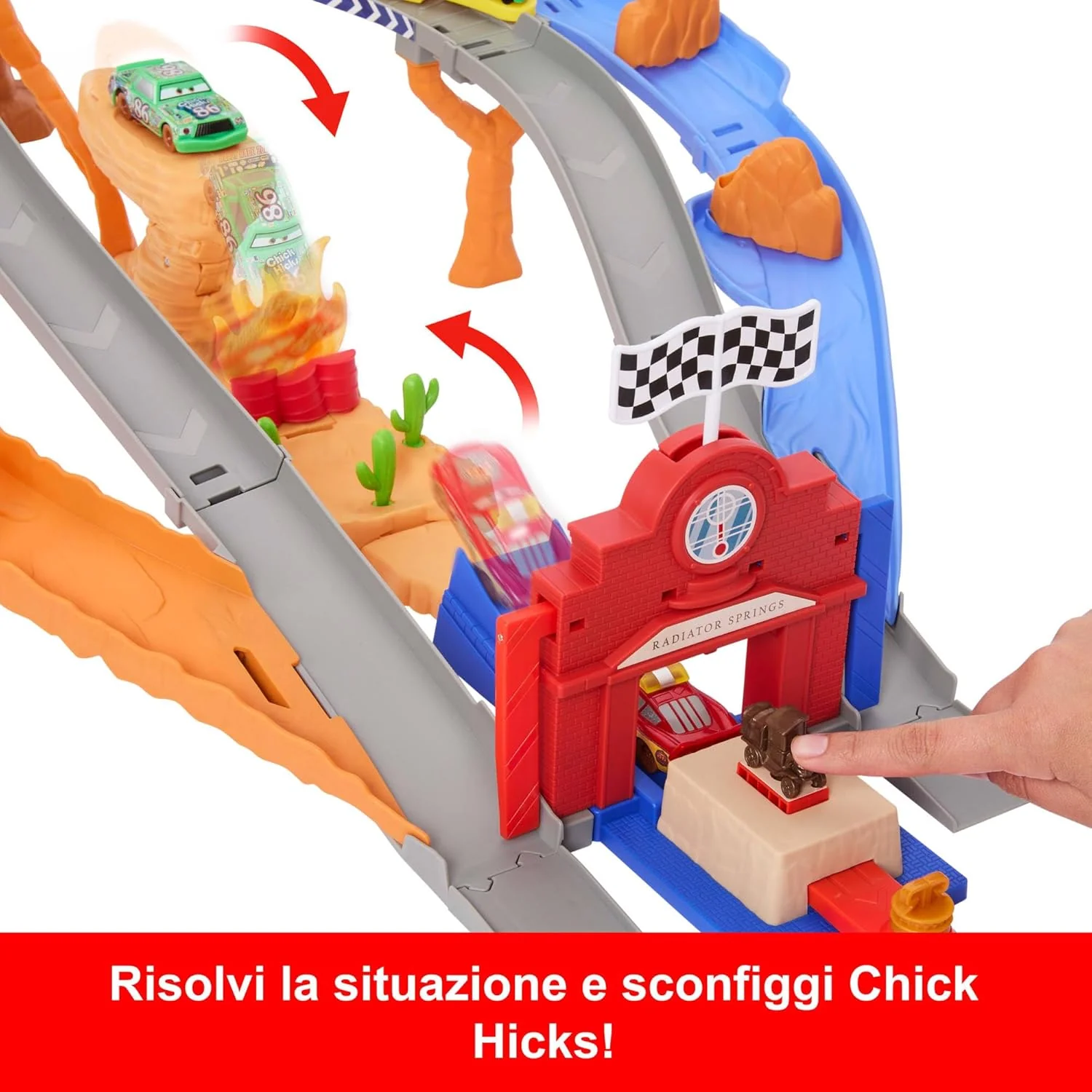 Disney Pixar Cars - Sfreccia E Soccorri  Playset Circuito Per Soccorso Stradale - Image 6