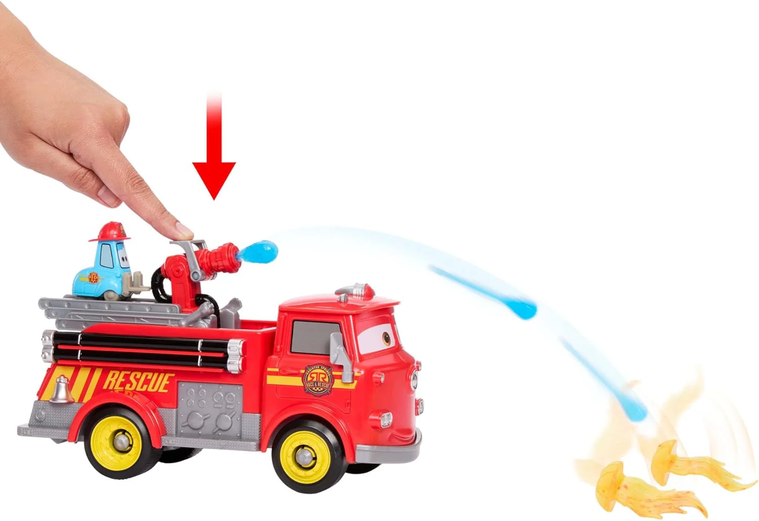 Disney Pixar Cars - Sfreccia E Soccorri Set Camion Pompieri Red e Guido - Image 4