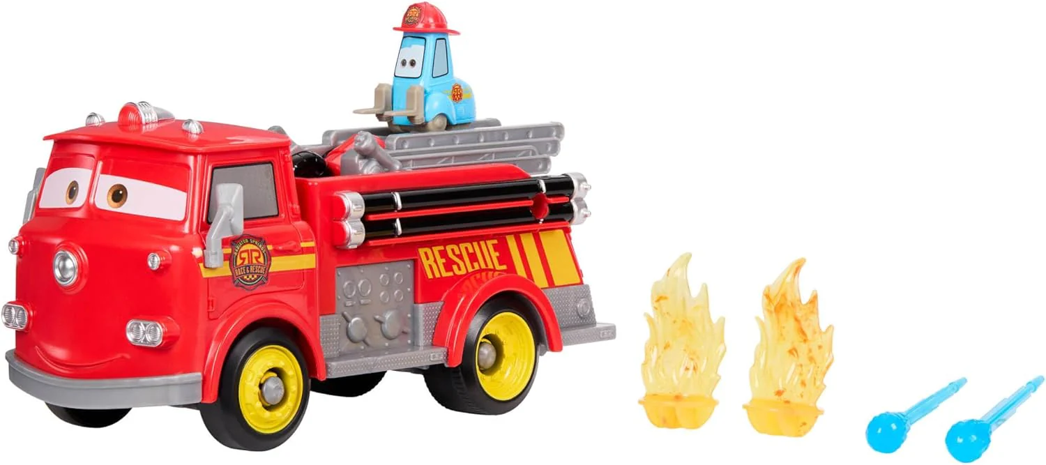 Disney Pixar Cars - Sfreccia E Soccorri Set Camion Pompieri Red e Guido - Image 5