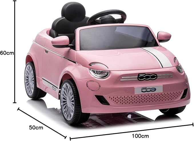 Fiat 500 Rosa Elettrica 12v - Image 4
