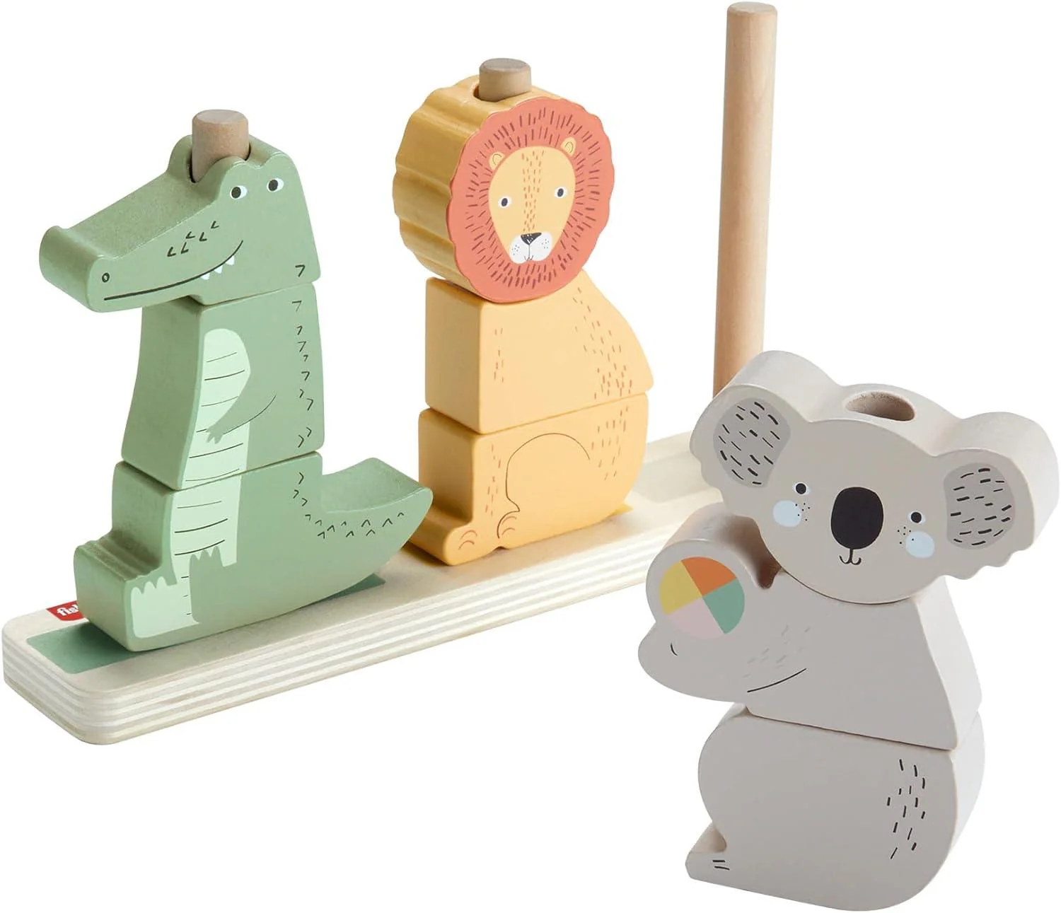 Fisher Price - Animali Impilabili in legno
