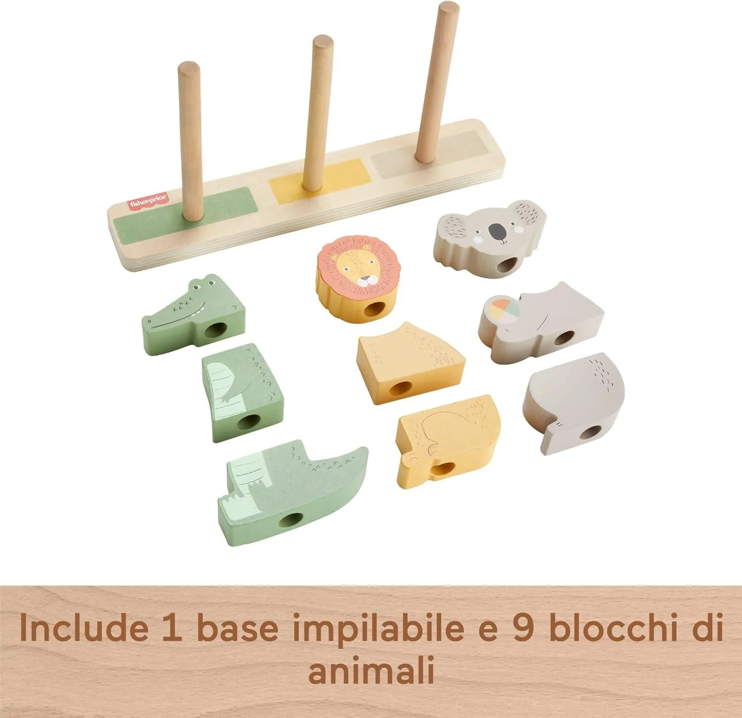 Fisher Price - Animali Impilabili in legno - Image 2