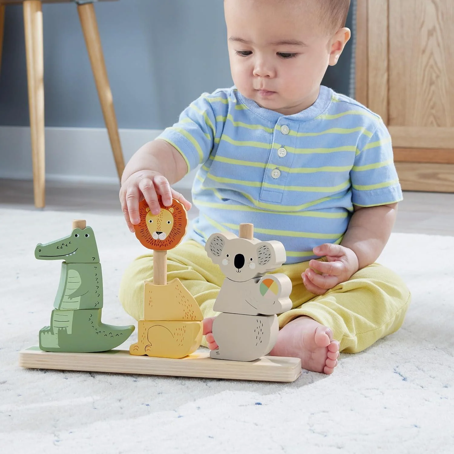 Fisher Price - Animali Impilabili in legno - Image 3