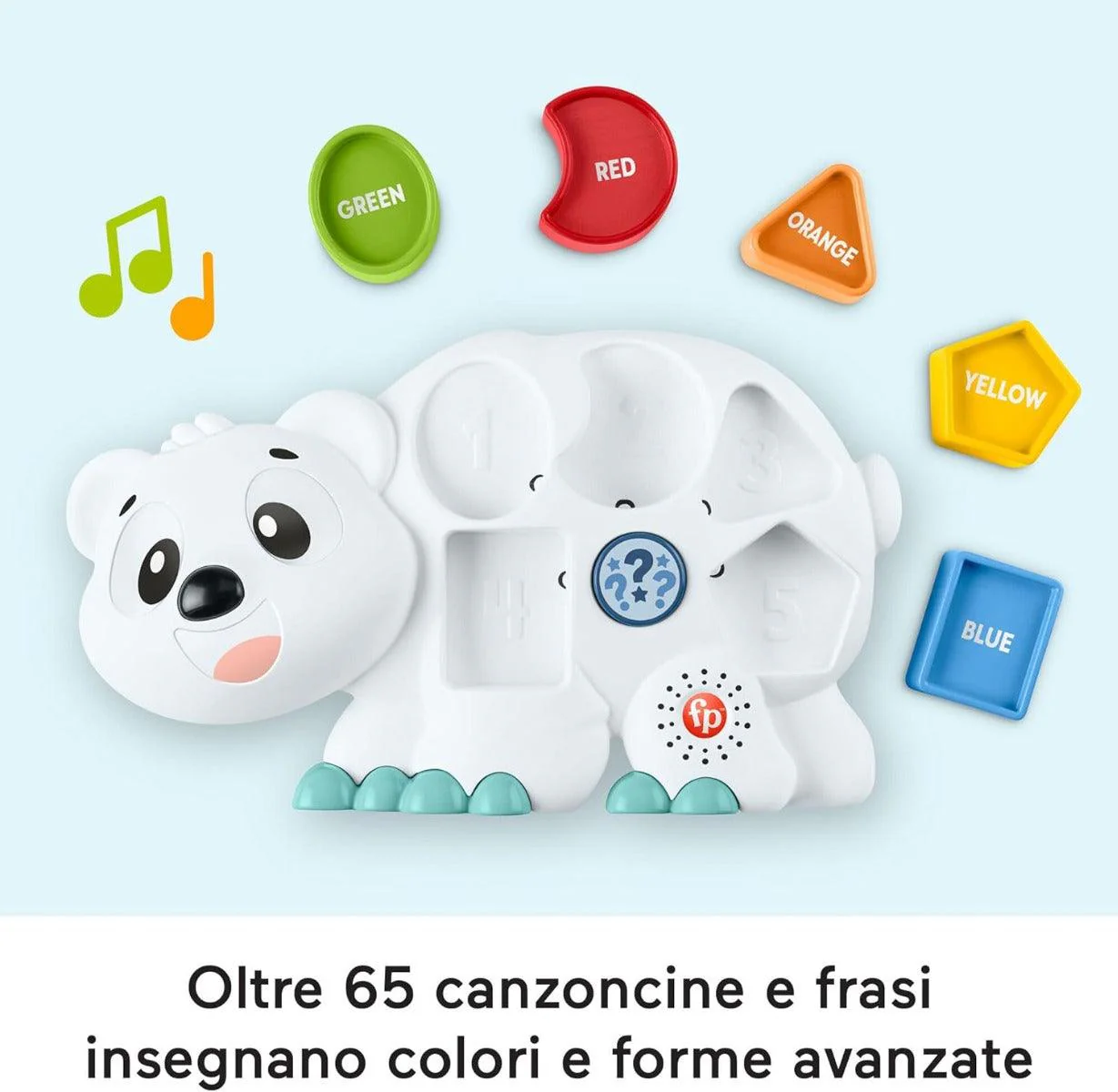 Fisher Price - Parlamici Fabietto Orsetto Forme E Colori - Image 4