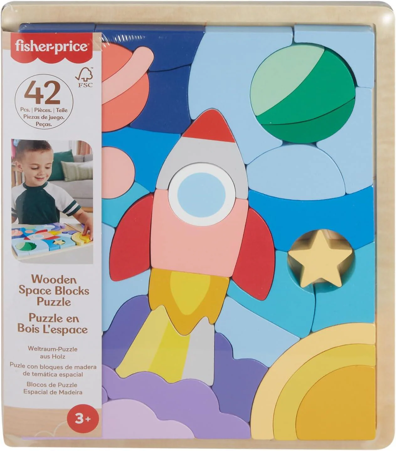 Fisher Price - Puzzle Astronave in legno - Image 2