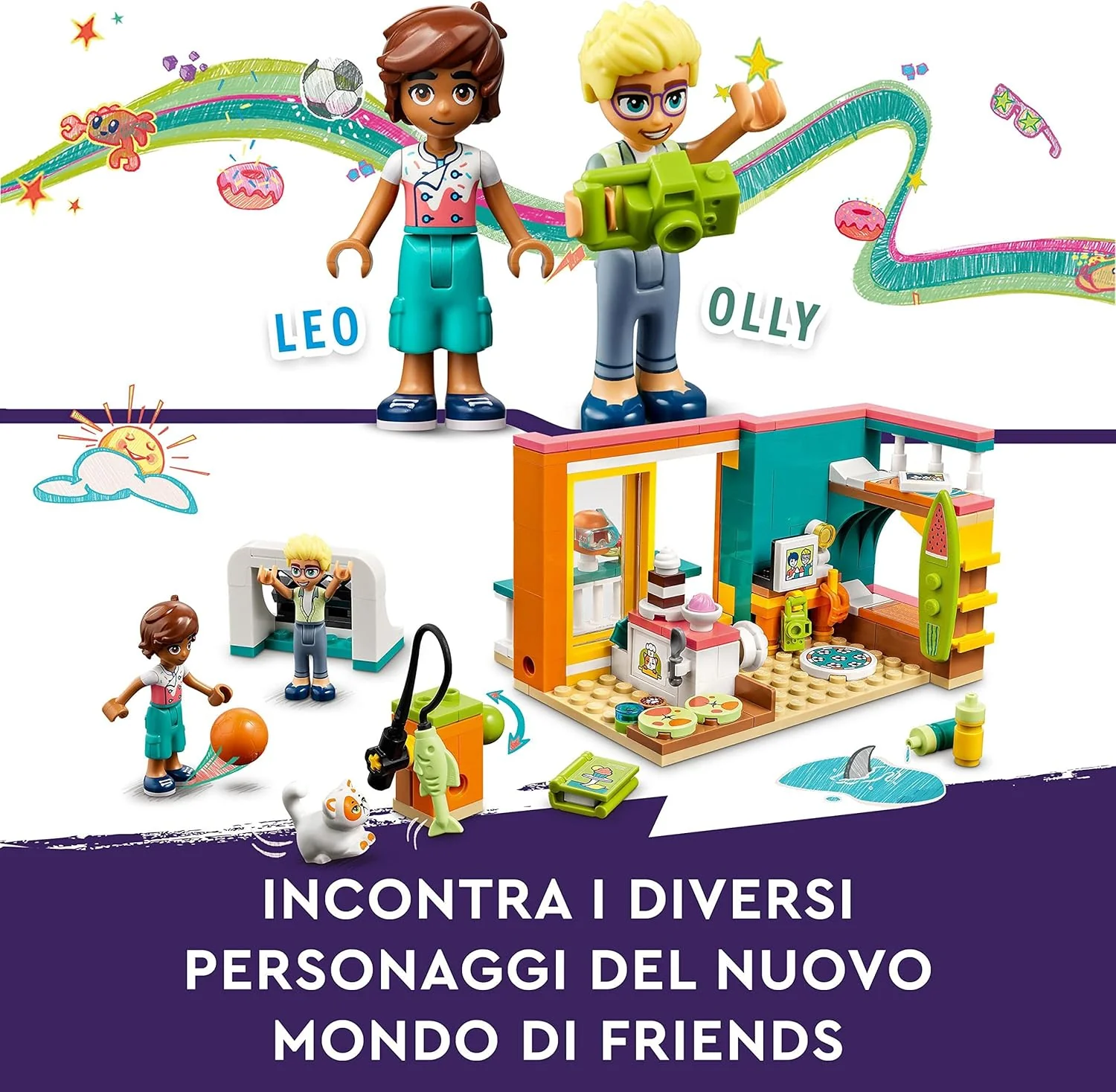 Lego Friends - La Cameretta di Leo 41754 - Image 5