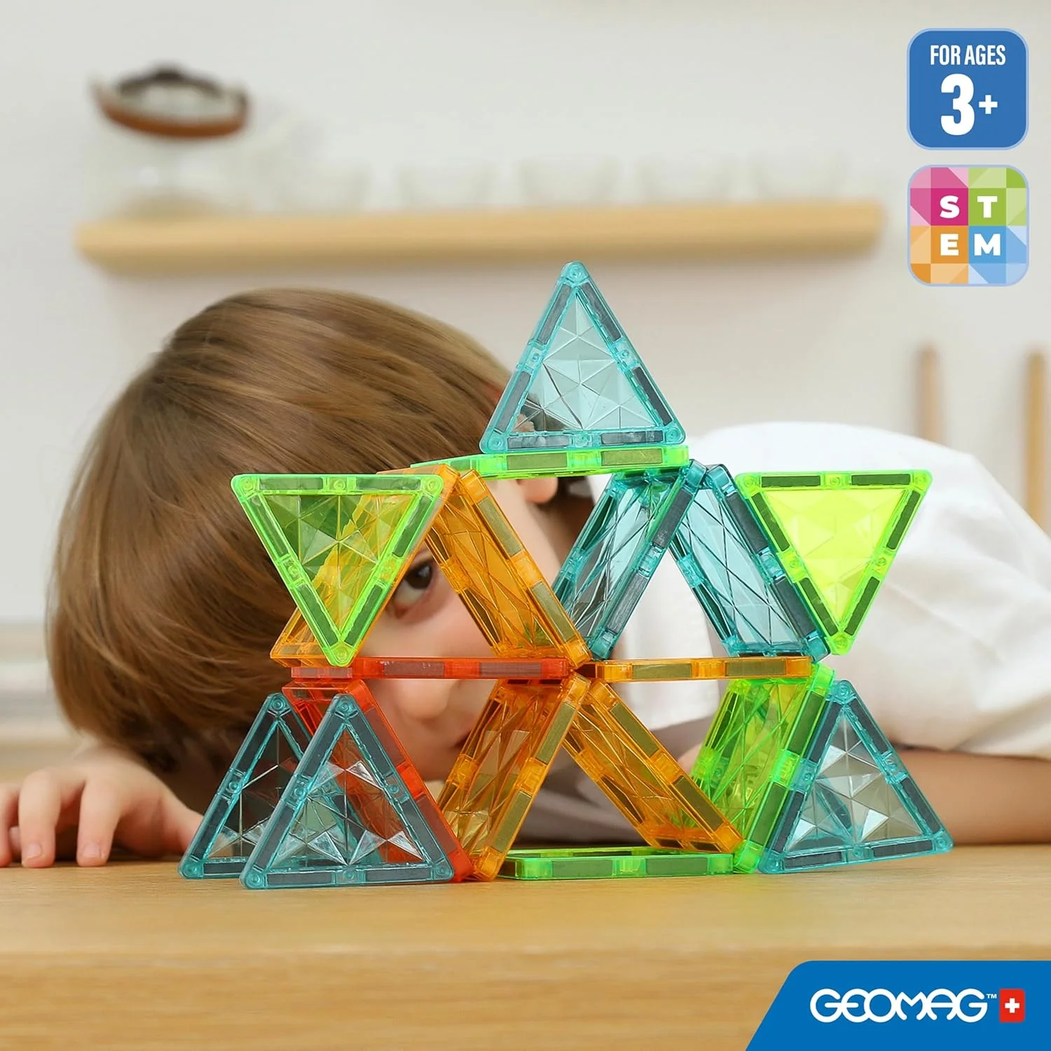 Geomag - Costruzioni magnetiche Magnetic Tiles Gems 60 pezzi - Image 3