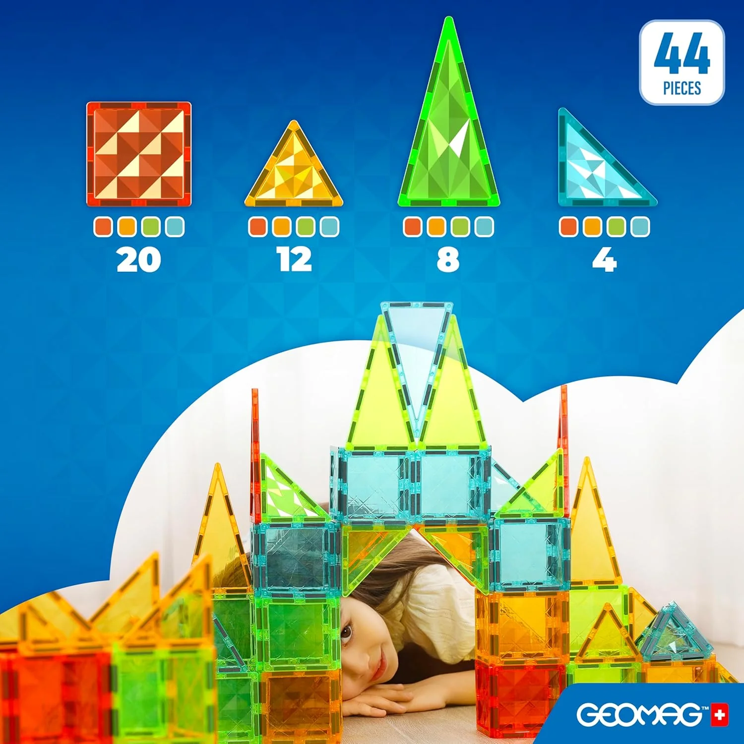 Geomag - Magnetic Tiles Gems 44 Pz - Image 3