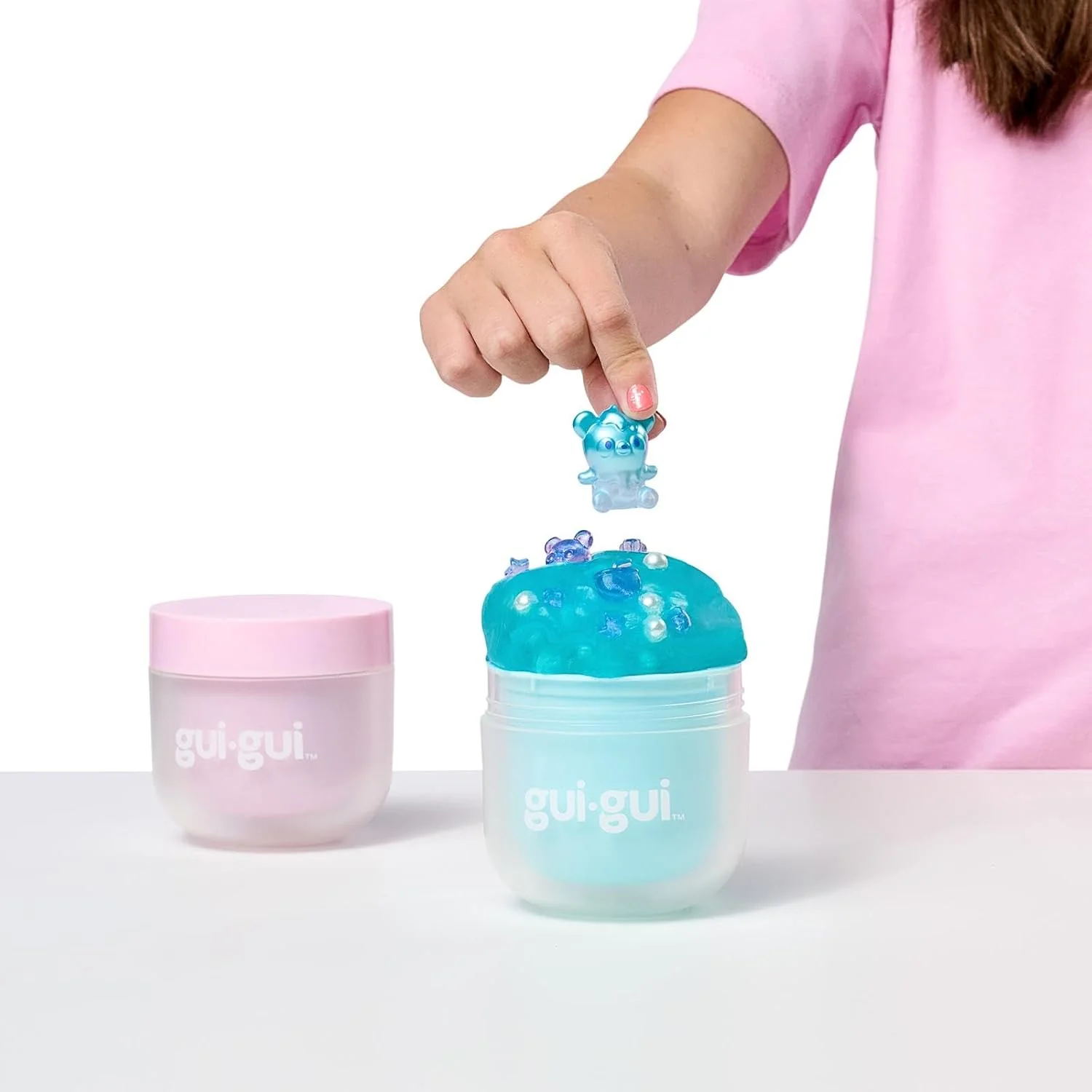 Gui Gui Exclusive Deluxe Twin Pack Slime glitterato con decorazioni - Image 3