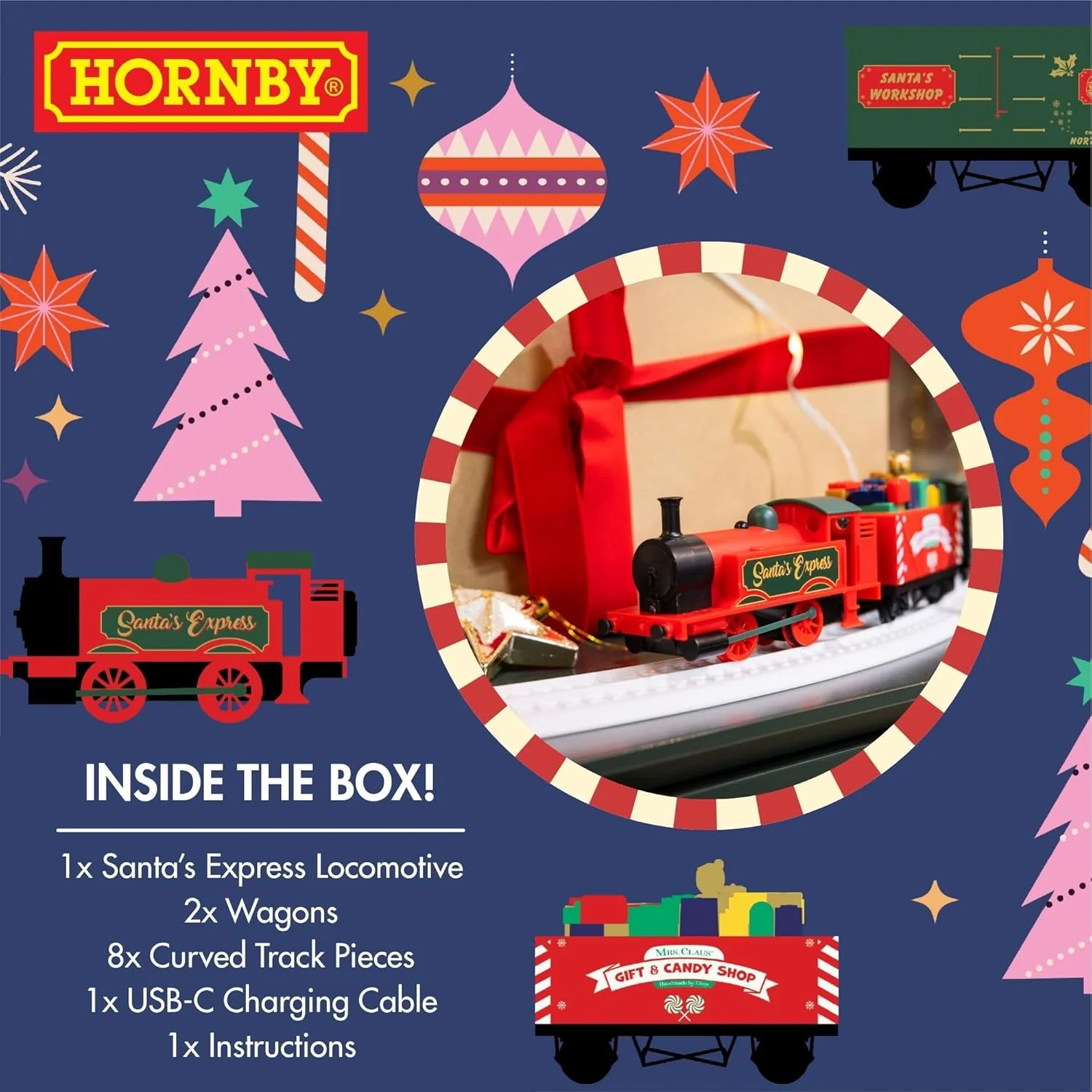 Hornby - Santa's Express Set trenino ricaricabile a batteria - Image 3
