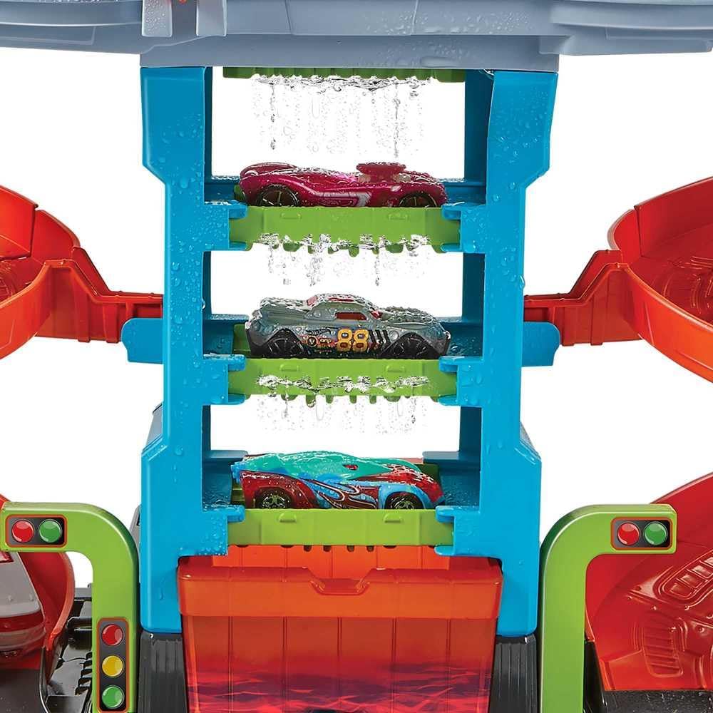 Hot Wheels City - Mega Torre Autolavaggio con macchinina e serbatoi per l'acqua - Image 4