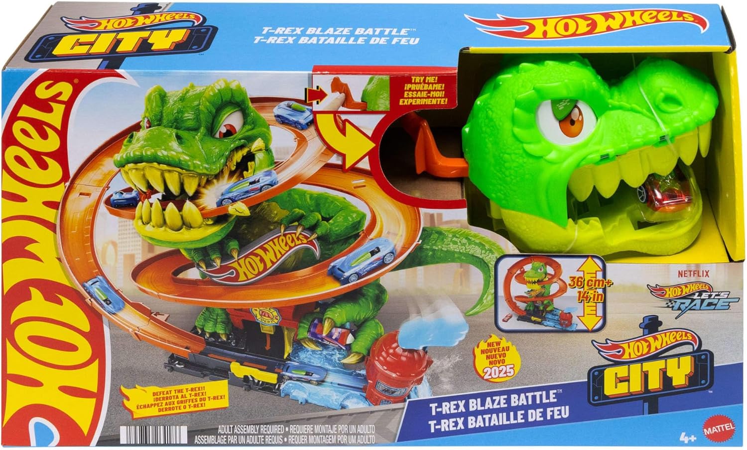 Hot Wheels City - Playset T-Rex Battaglia Infuocata - Image 5