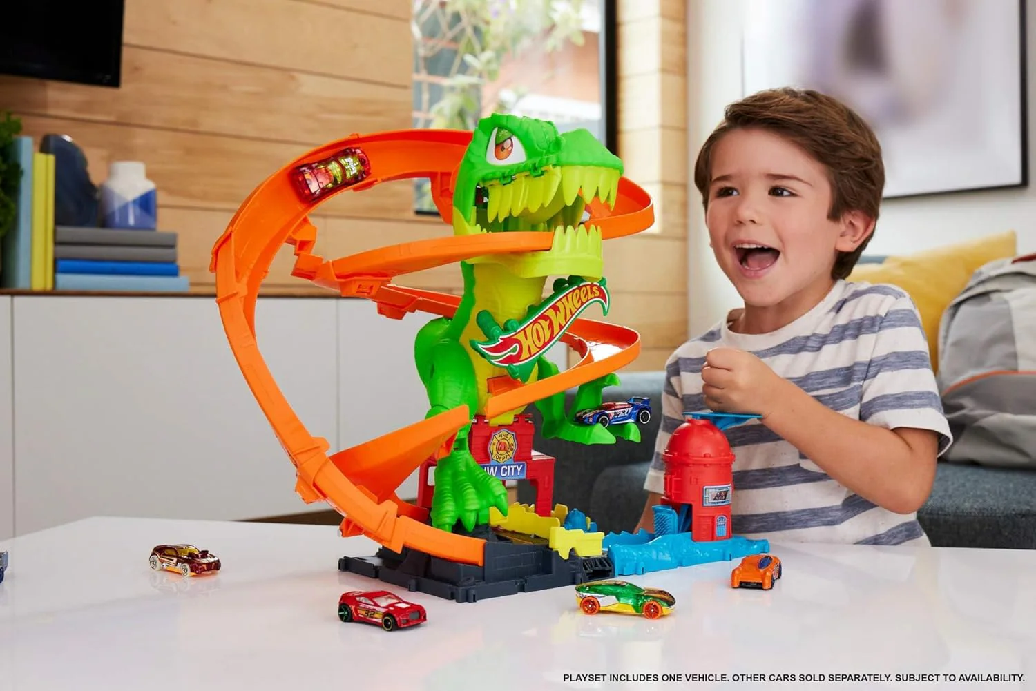 Hot Wheels City - Playset T-Rex Battaglia Infuocata - Image 6