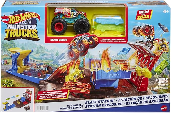 Hot Wheels - Monster Trucks Playset Distruzione Suprema