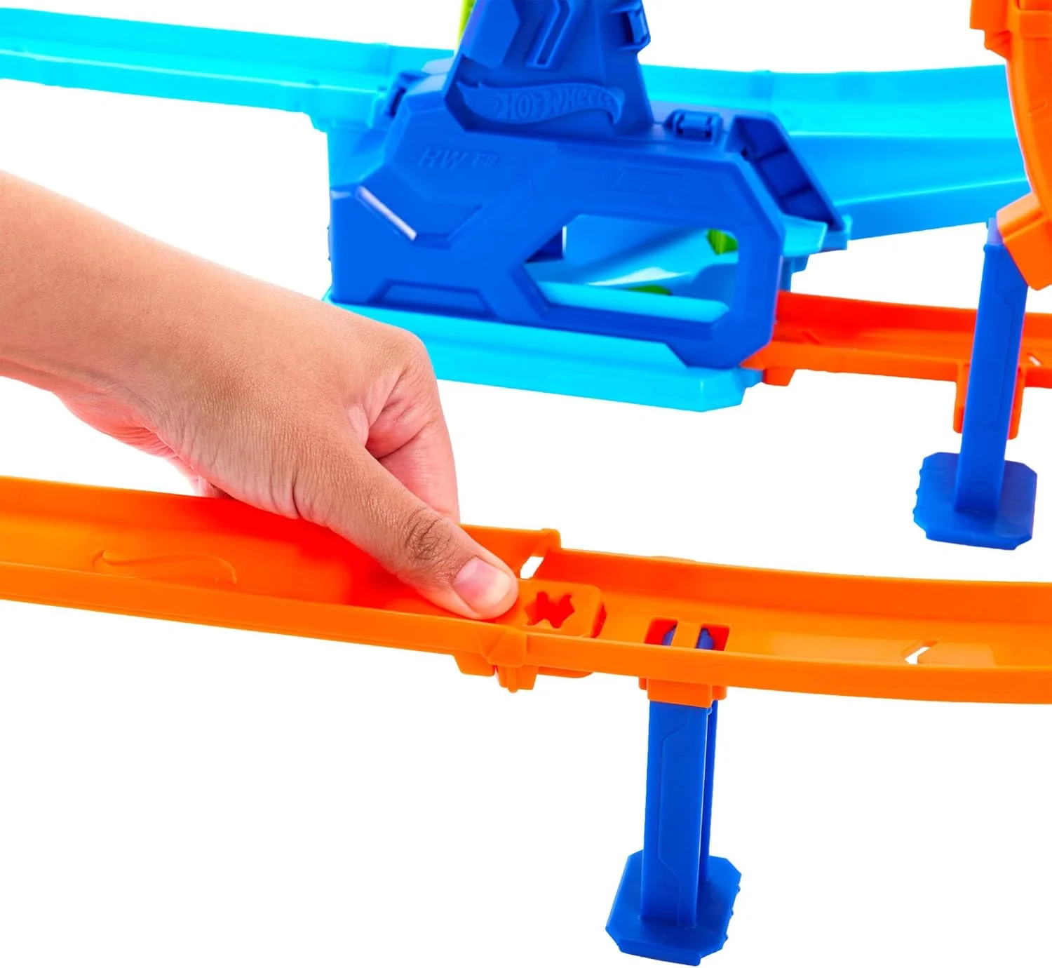 Hot Wheels - Set Pista del Mega Ciclone con due giri della morte e macchinina - Image 4