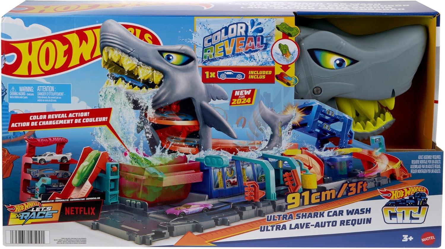 Hot Wheels City - Autolavaggio Mega Squalo
