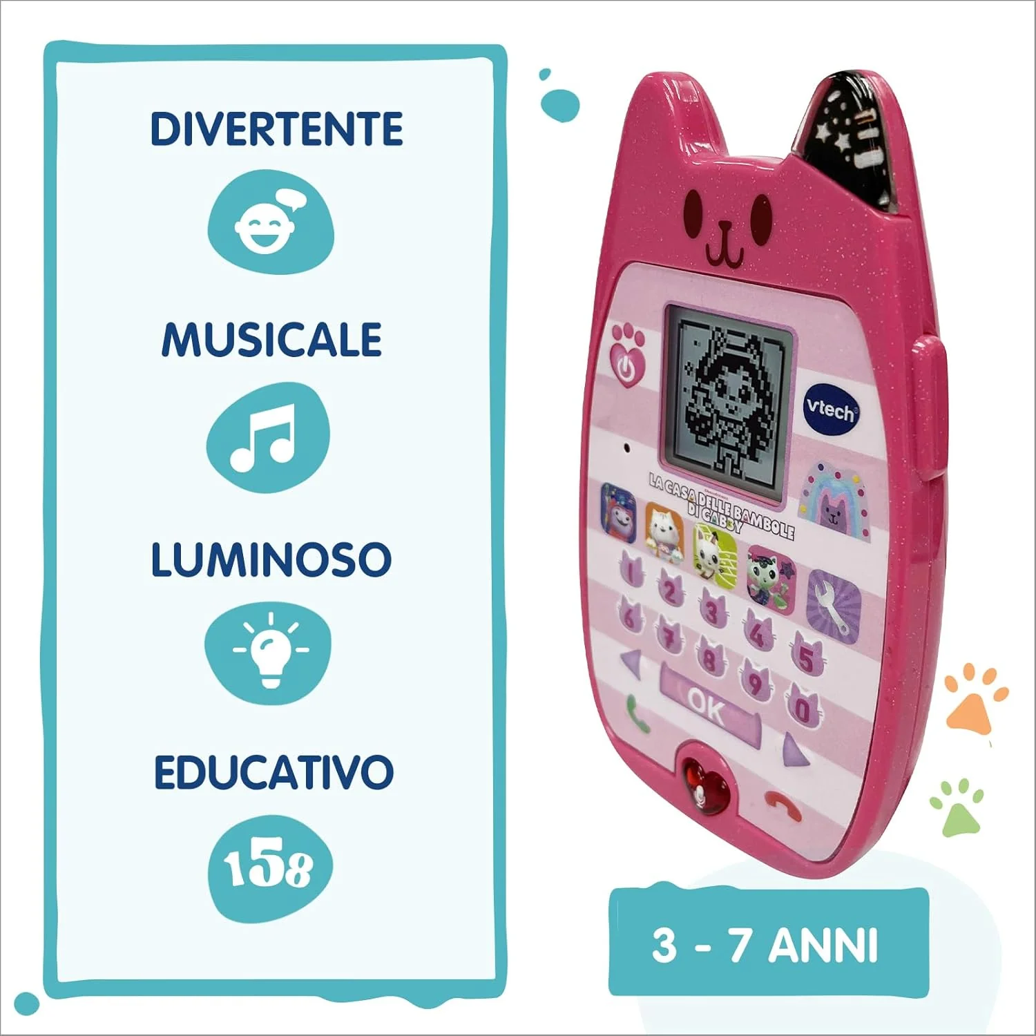Il miaoraviglioso telefono di Gabby con 4 giochi inclusi - Image 4