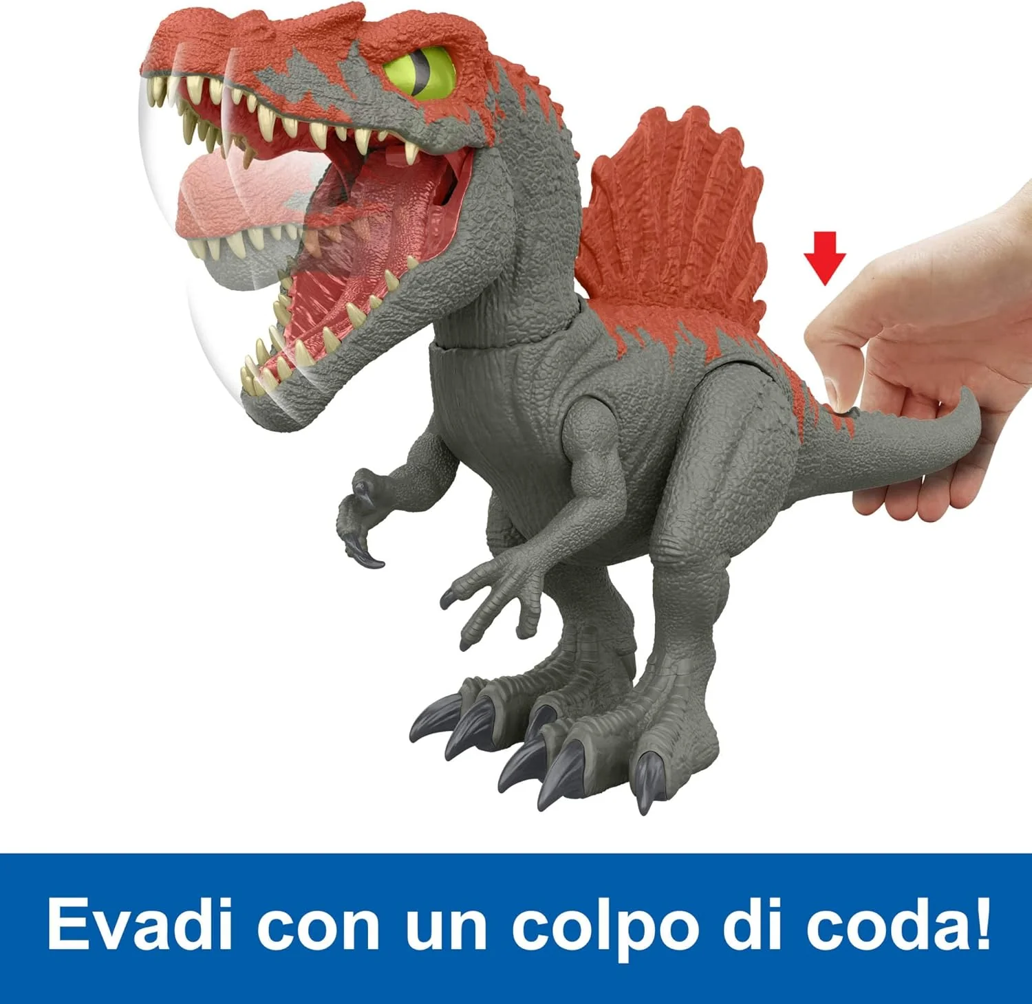 Jurassic World Crushivores - Spinosauro Cage Crasher con accessori a sorpresa - Image 2