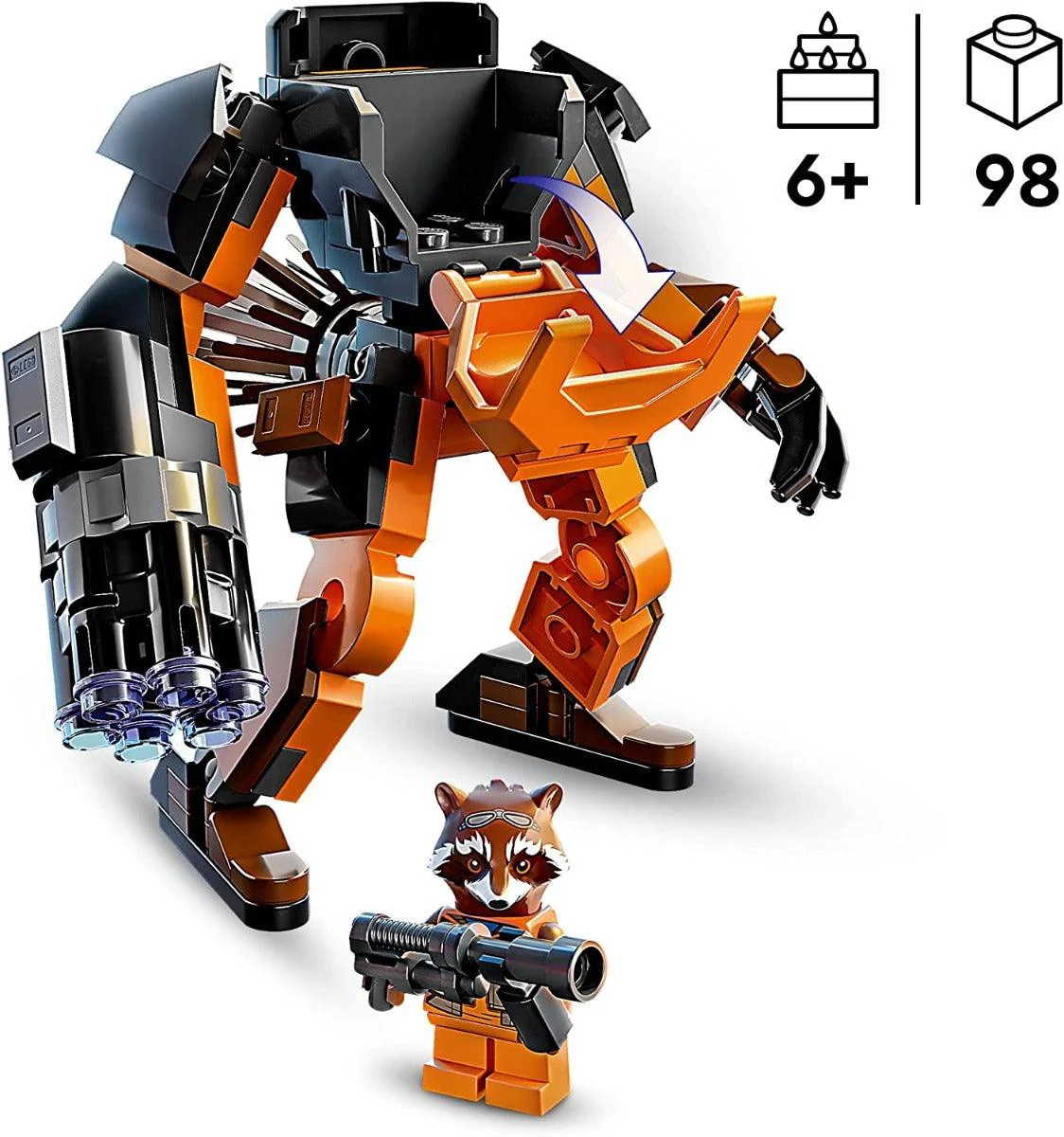 Lego - Armatura Mech Rocket 76243 - Image 2