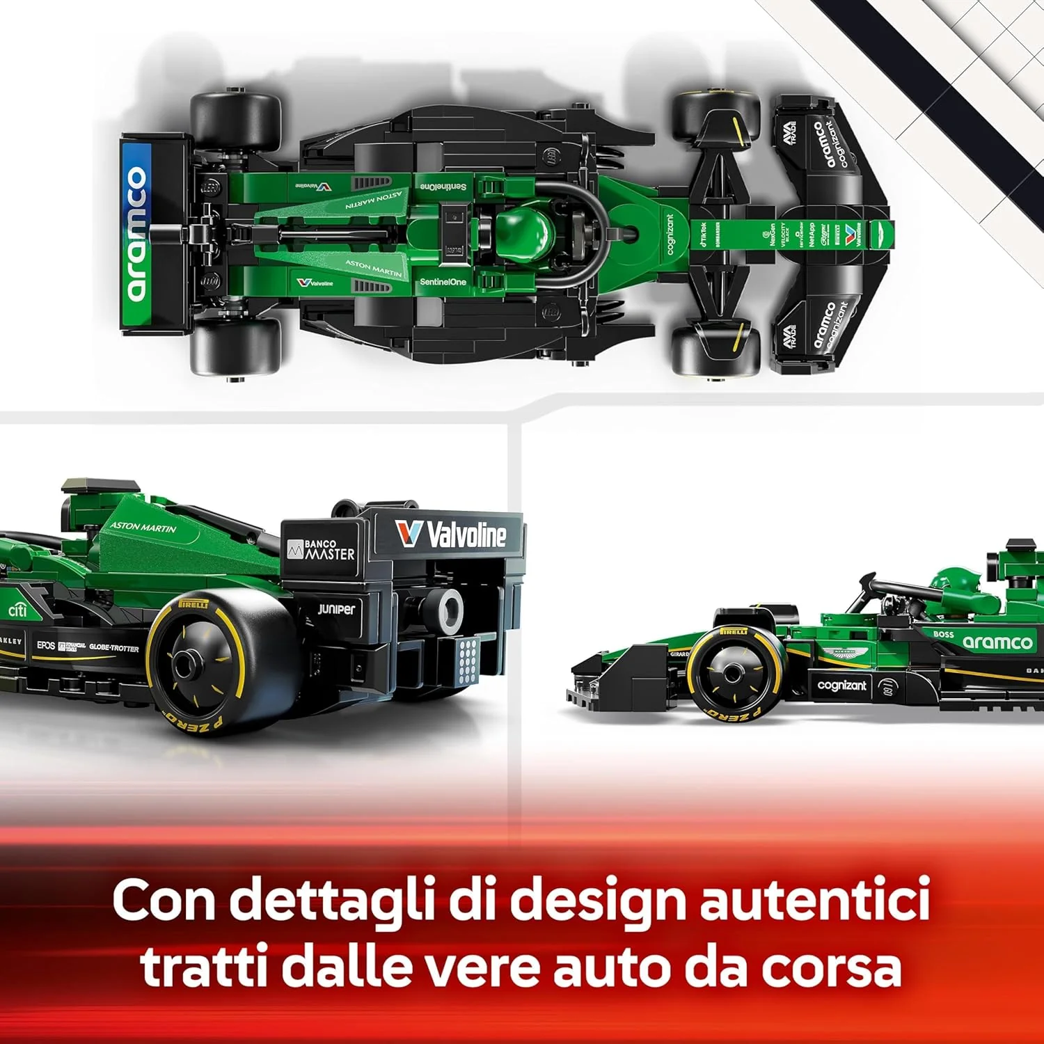 Lego - Auto da corsa Aston Martin Aramco F1 AMR24 77245 - Image 3