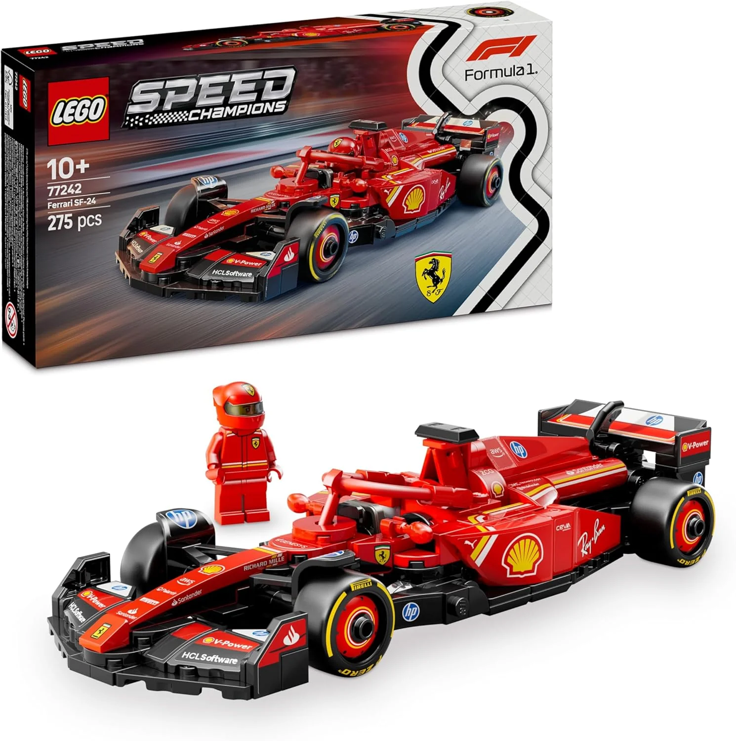 Lego - Auto da corsa F1 Ferrari SF-24 77242