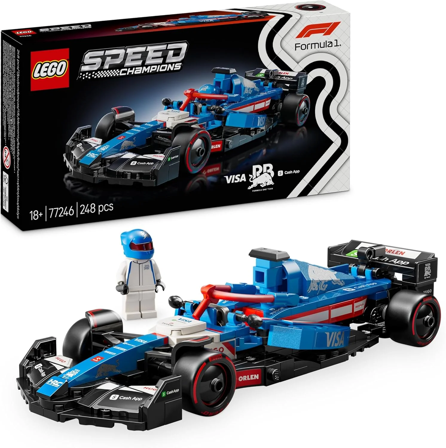 Lego - Auto da corsa F1 Visa Cash App RB VCARB 01 77246