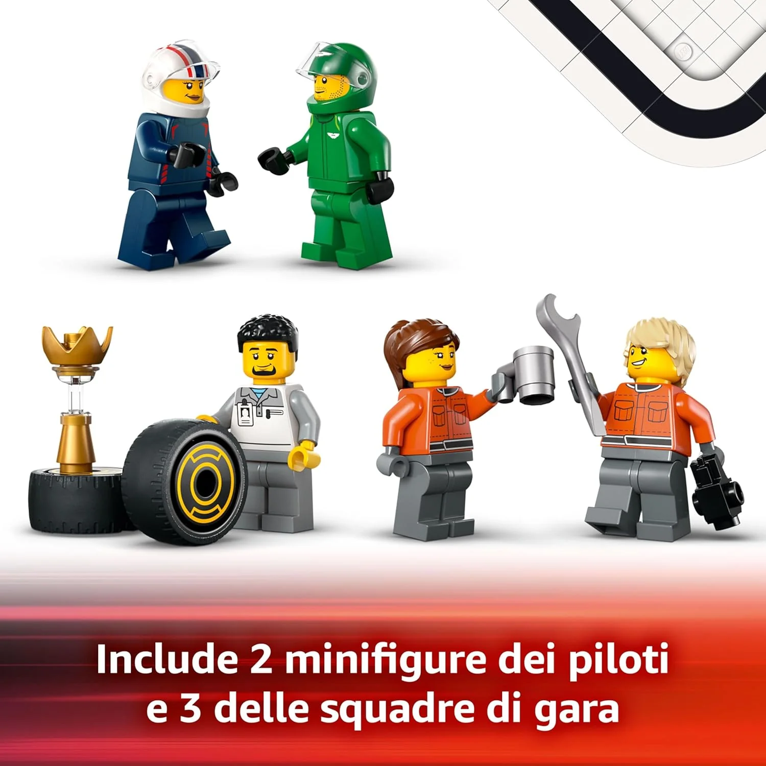 Lego City - Autotrasportatore F1 con monoposto RB20 e AMR24 F1 60445 - Image 4