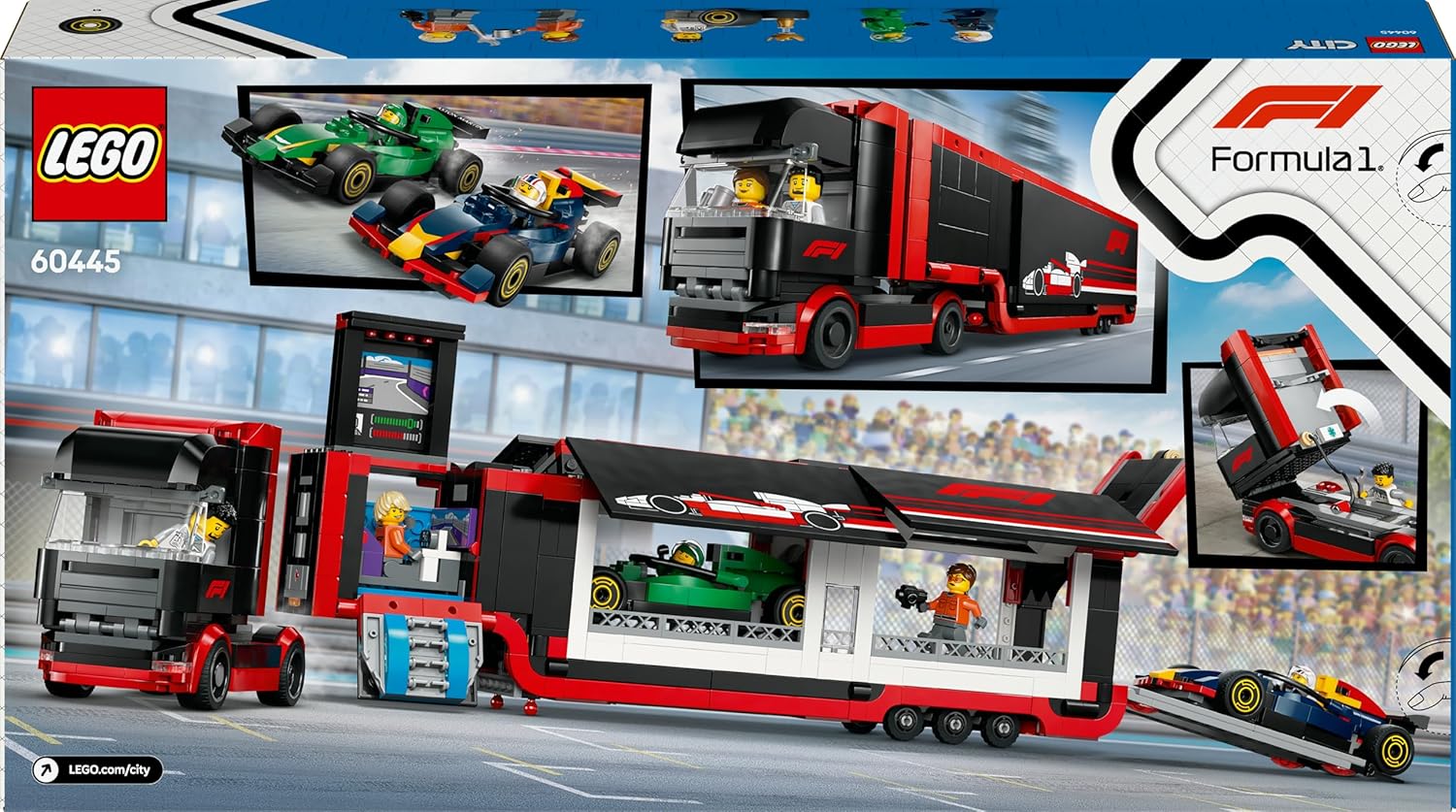 Lego City - Autotrasportatore F1 con monoposto RB20 e AMR24 F1 60445 - Image 6