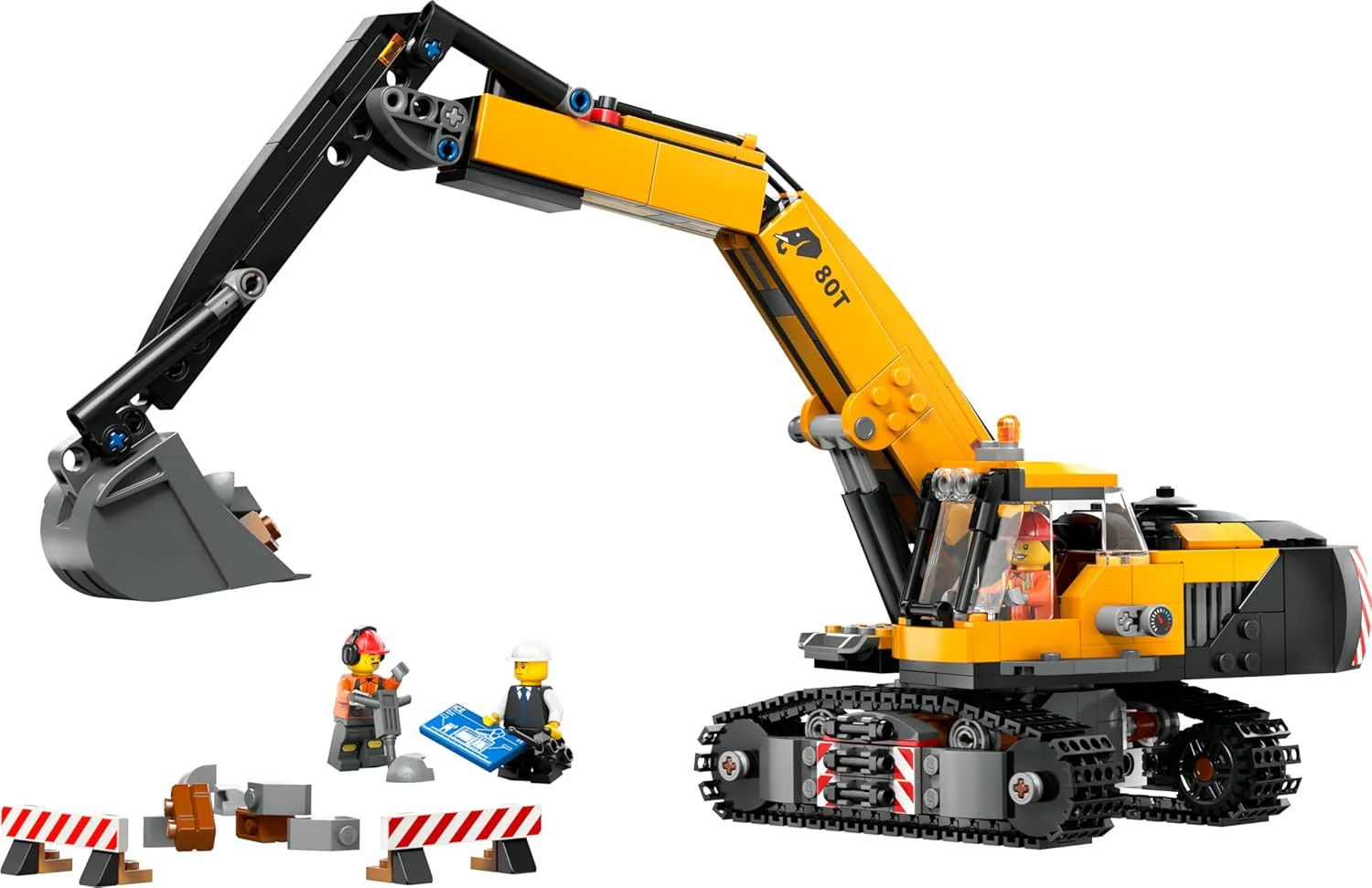 Lego City - Escavatore da cantiere giallo 60420 - Image 3