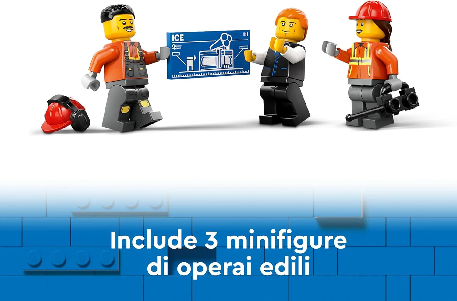 Lego City - Escavatore da cantiere giallo 60420 - Image 5