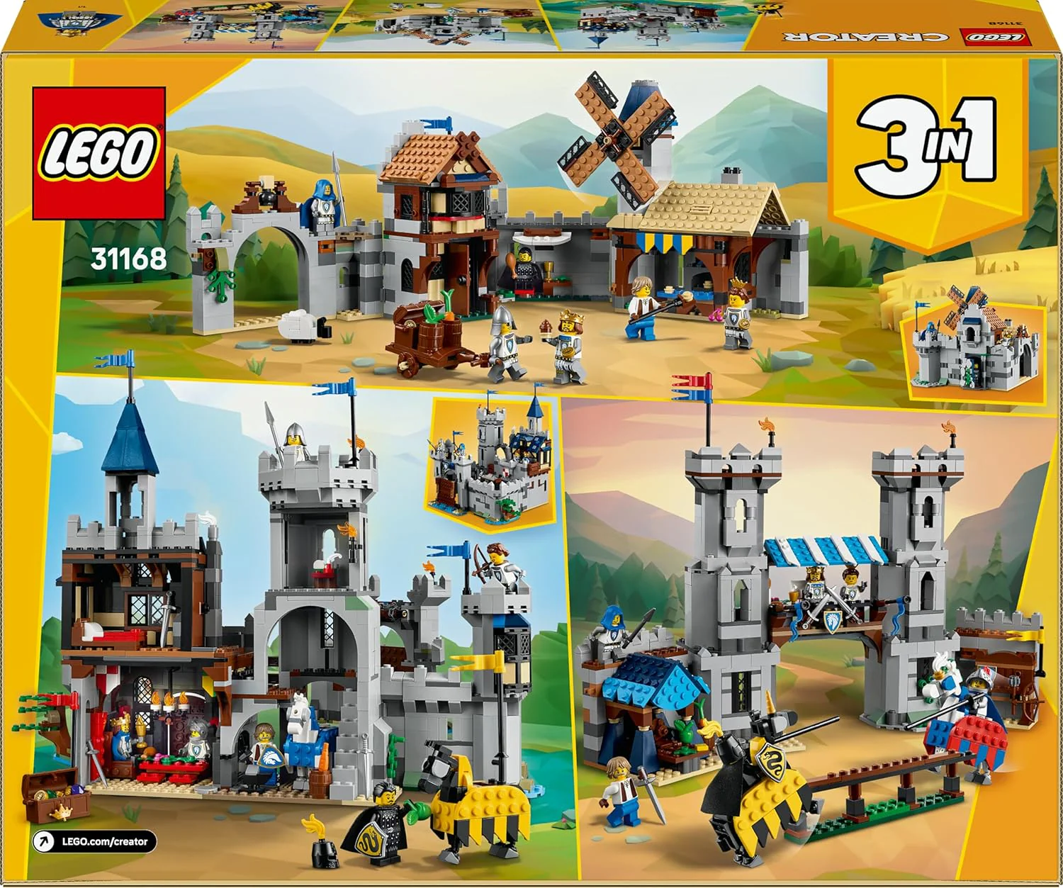 Lego Creator 3 in 1 - Castello del cavaliere medievale 31168 - Image 7