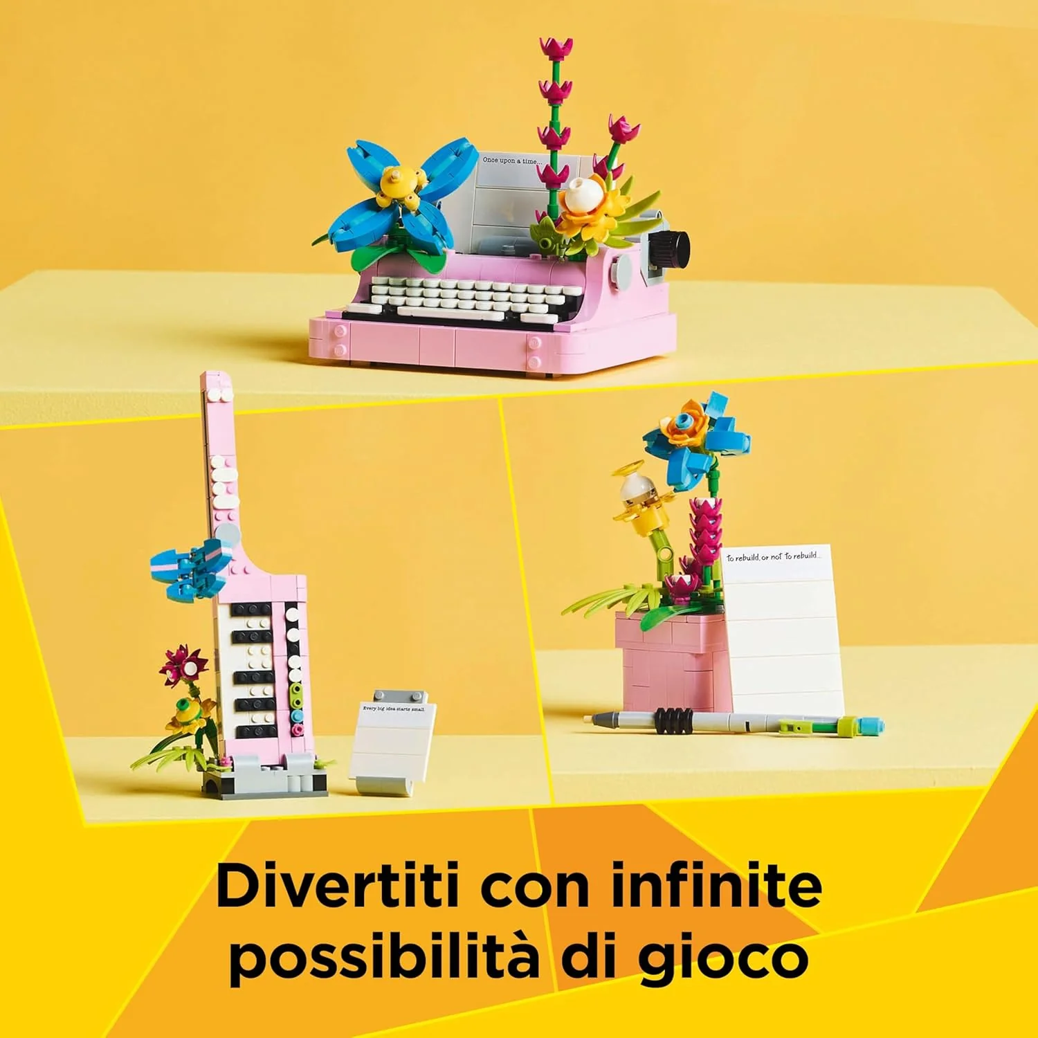 Lego Creator 3 in 1 - Macchina da scrivere con fiori 31169 - Image 2