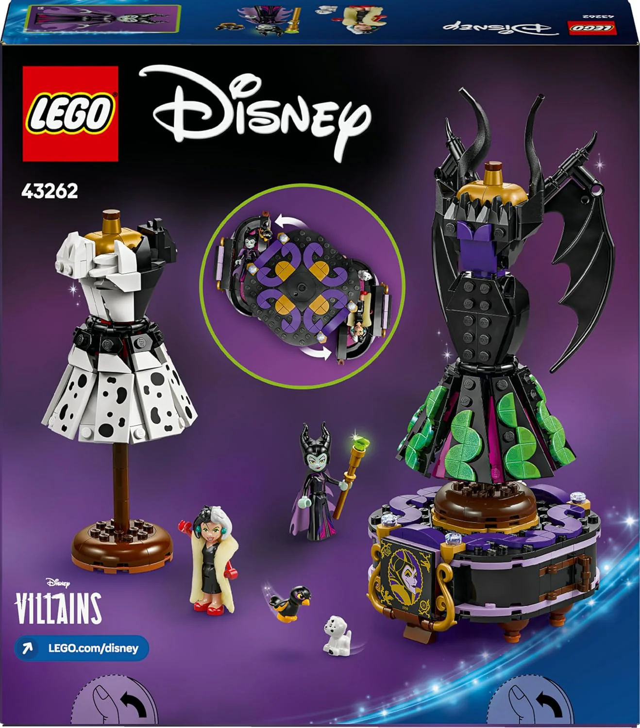Lego Disney - Abiti di Malefica e Crudelia De Mon 43262 - Image 6