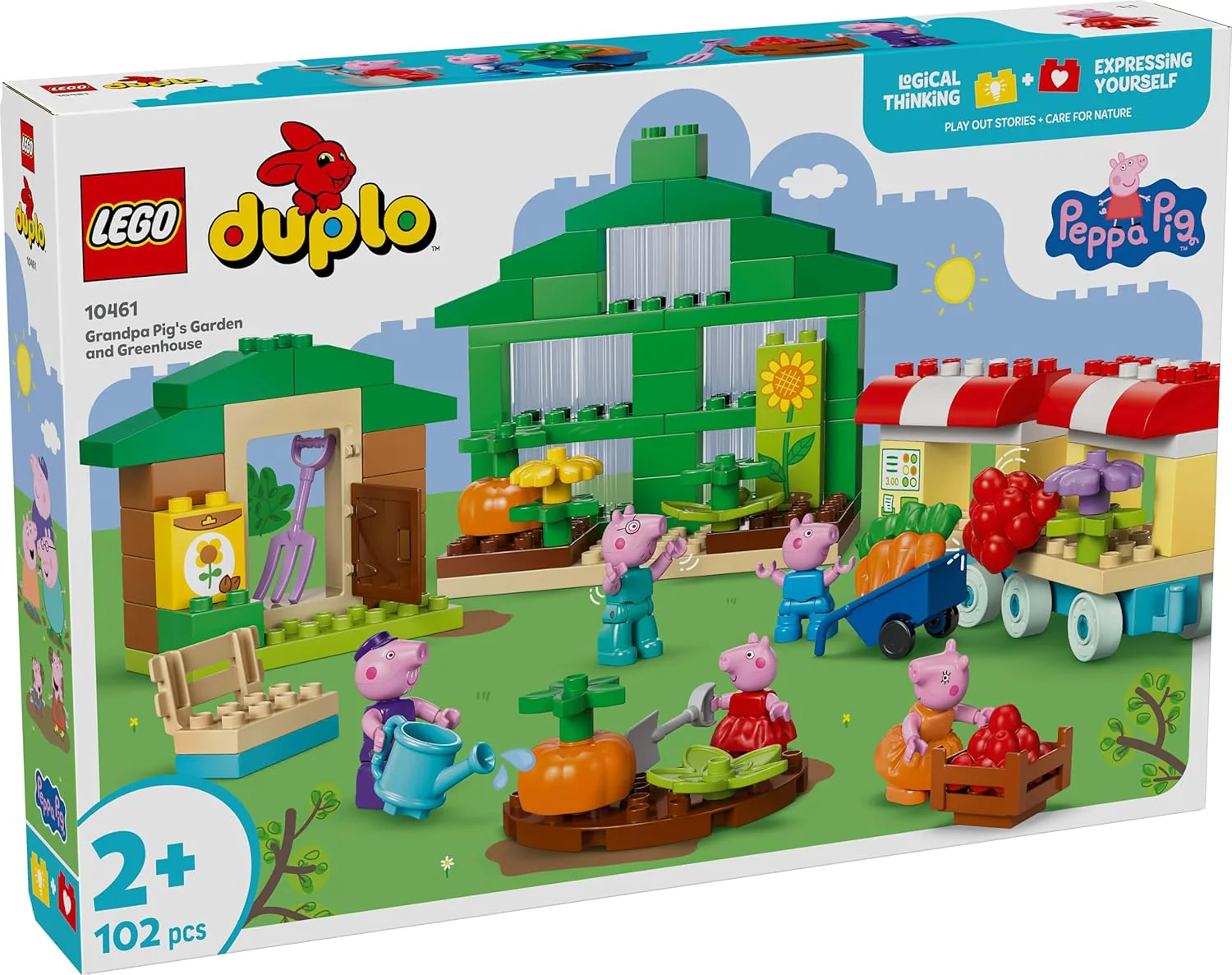 Lego Duplo - Peppa Pig il giardino e la serra di nonno Pig 10461 - Image 4