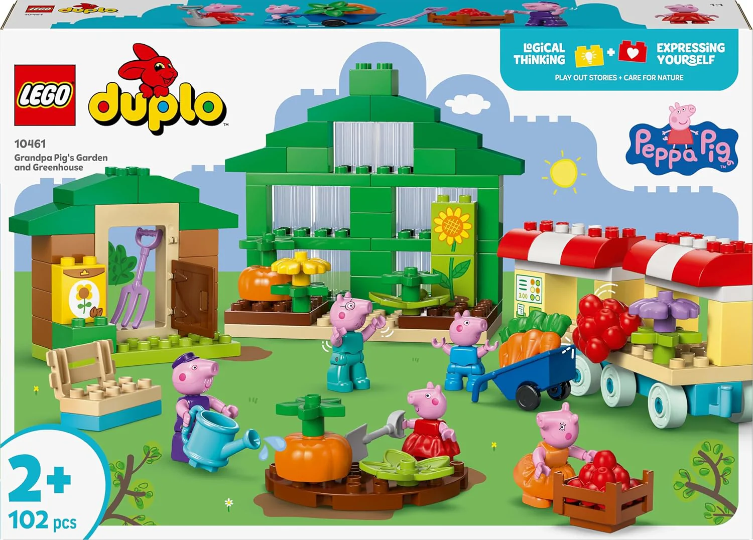 Lego Duplo - Peppa Pig il giardino e la serra di nonno Pig 10461 - Image 5
