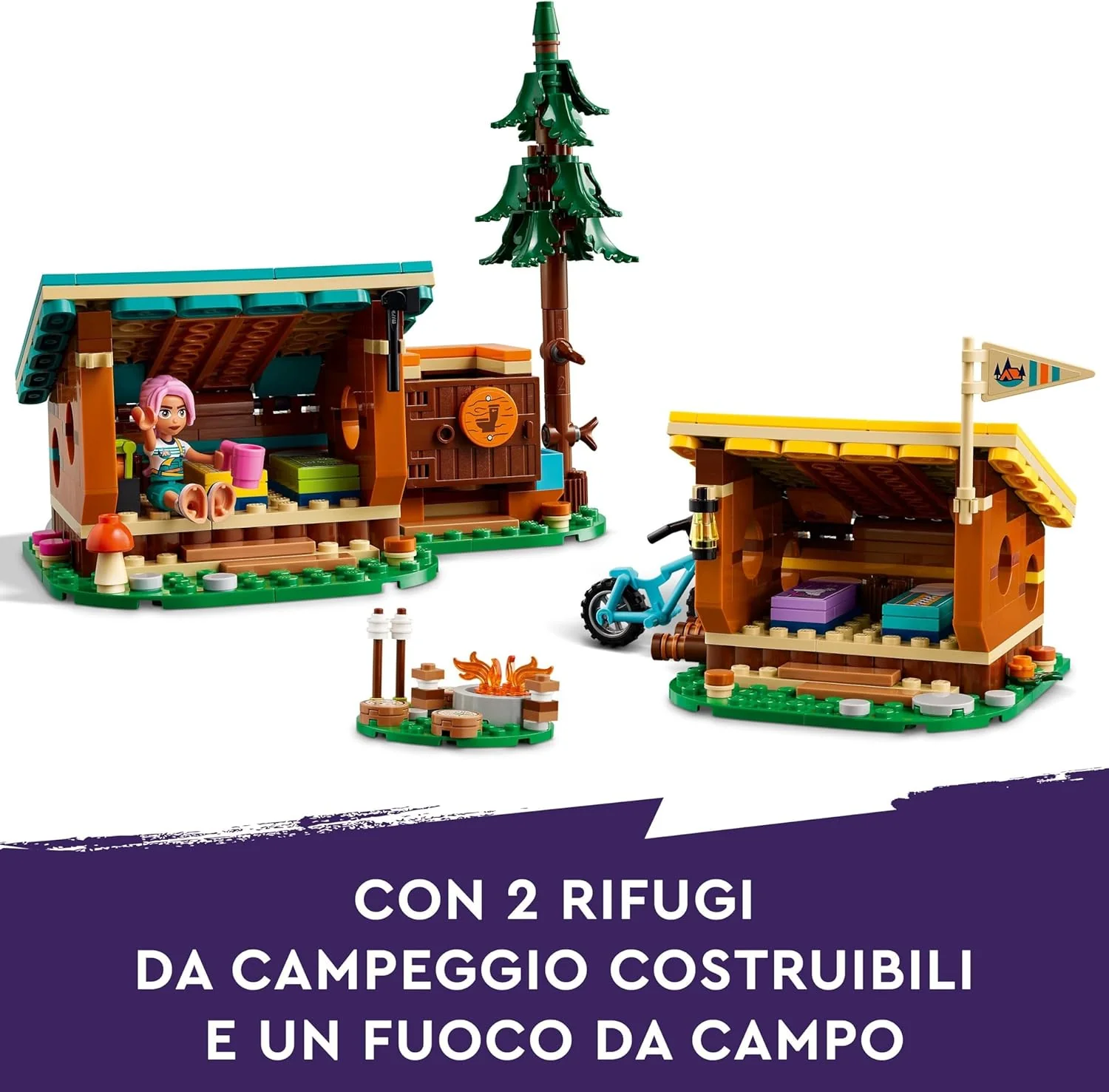 Lego Friends - Cabine relax al campo avventure 42624 - Image 3