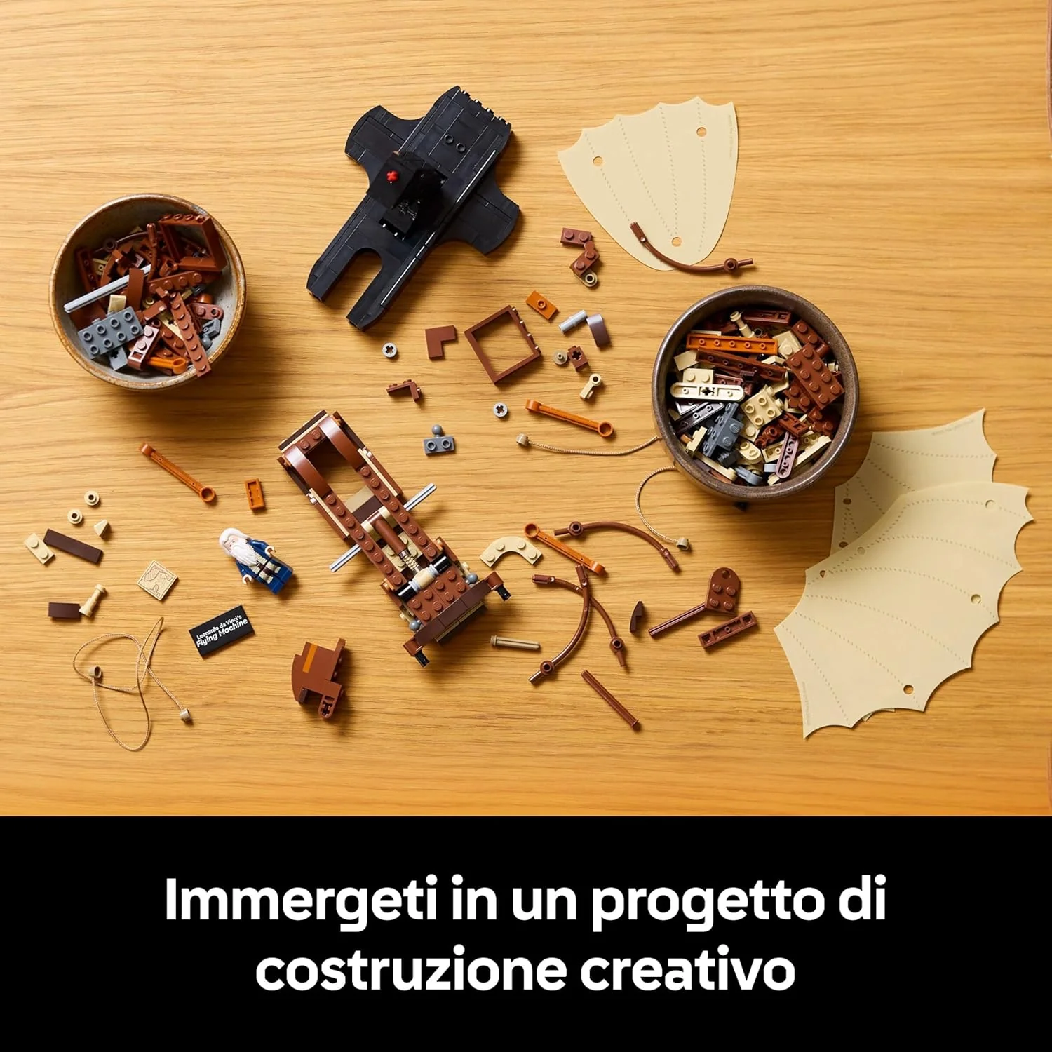 Lego Icons - Macchina volante di Leonardo da Vinci 10363 - Image 3
